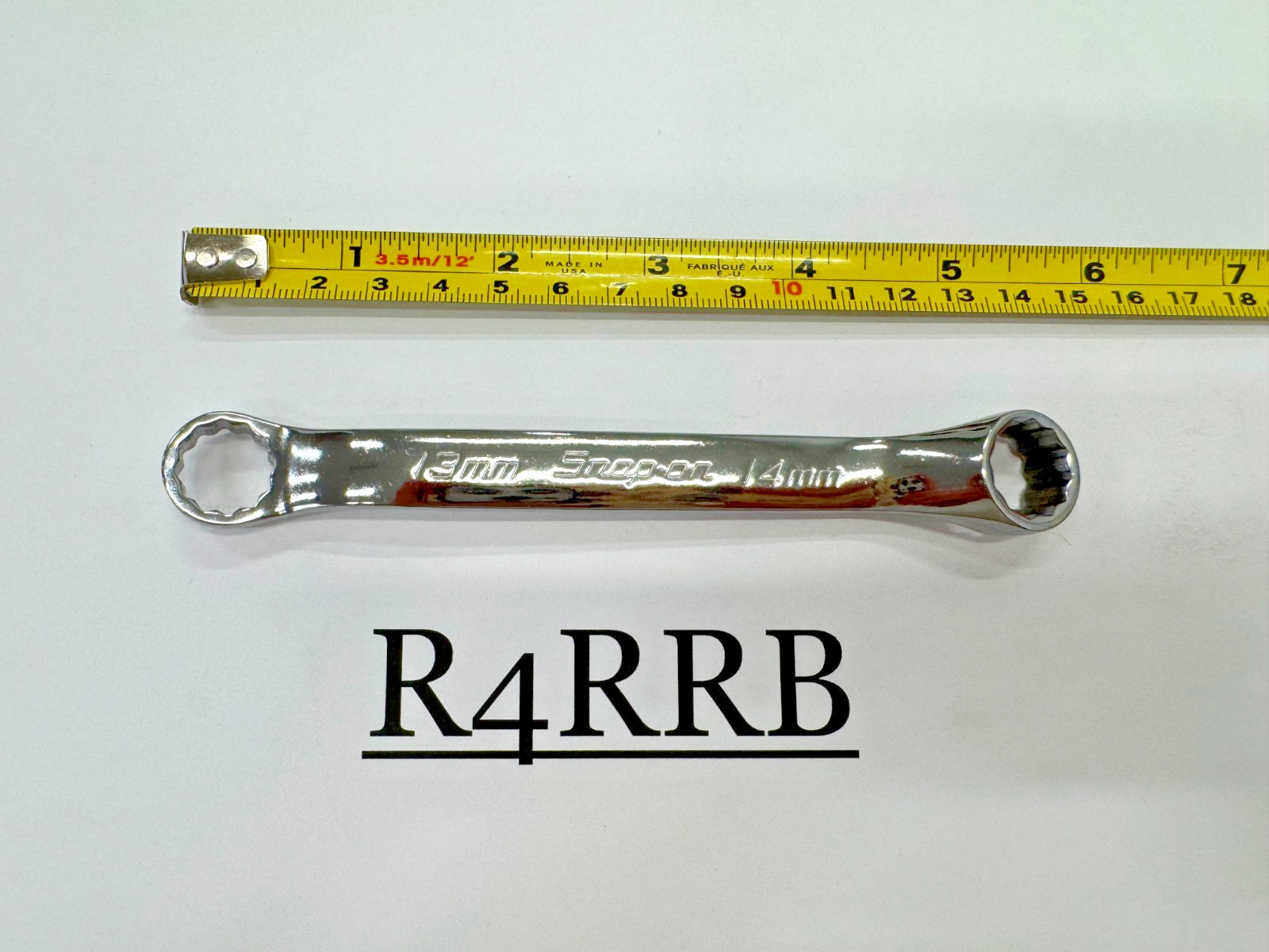 Snap-on Tools USA NEW 13 / 14mm Metric 12pt SHORT 10° Offset Box Wrench XSM1314A