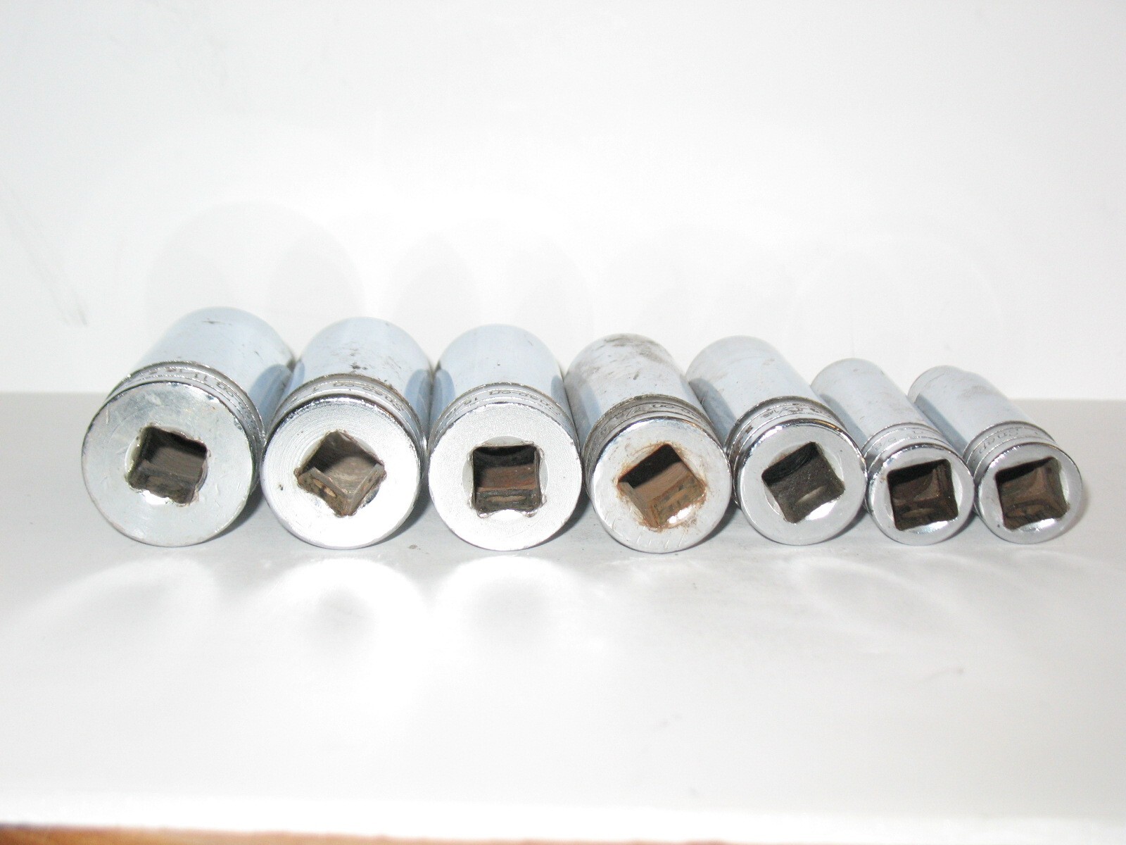 Snap-On SAE 1/2″ Drive 12 Pt 1-1/16″ 1″ 15/16 7/8 13/16 5/8 1/2 Deep Sockets