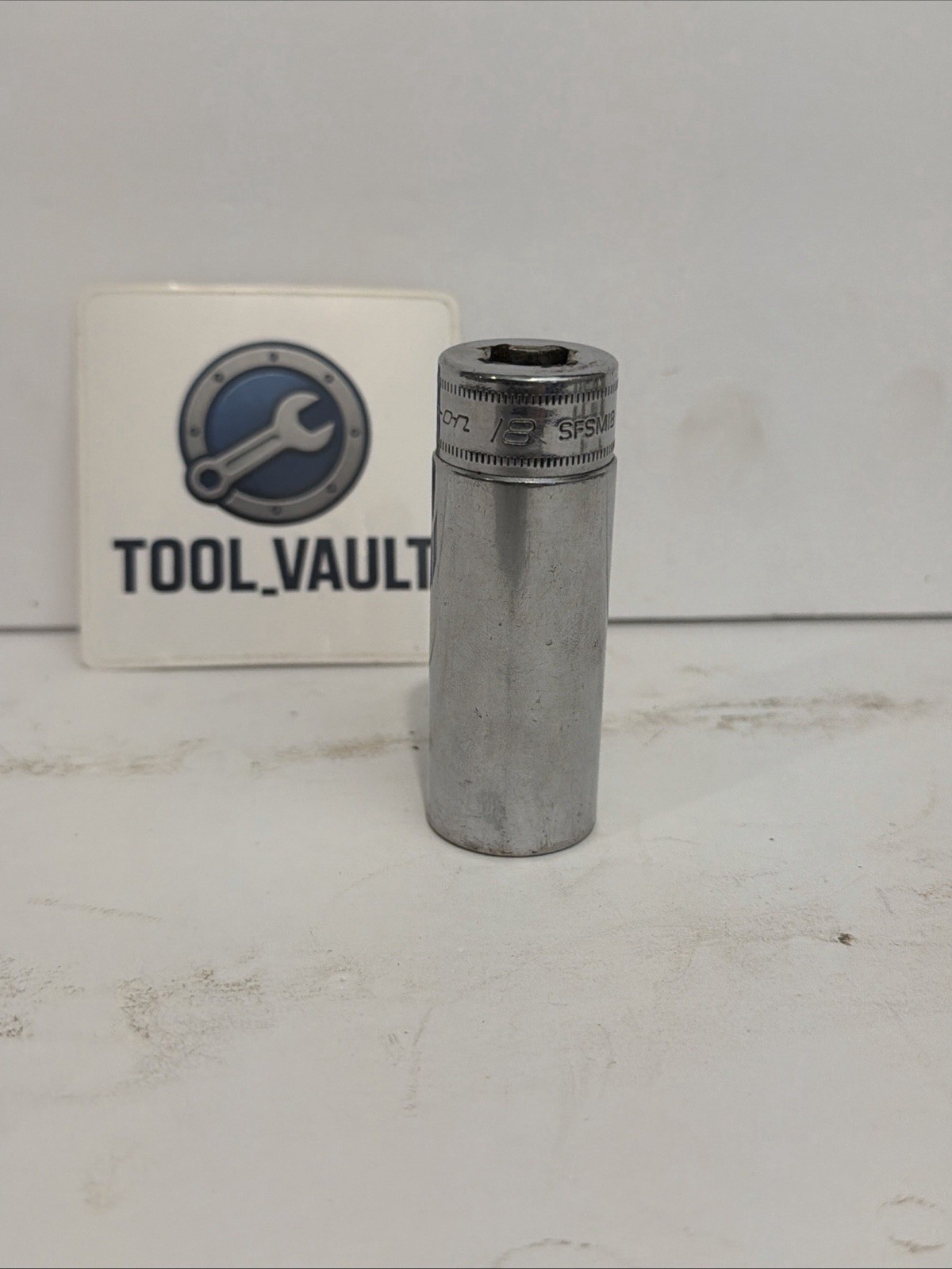 Snap On Tools SFSM18 3/8 Drive Chrome 18 mm 6 Pt Deep Socket
