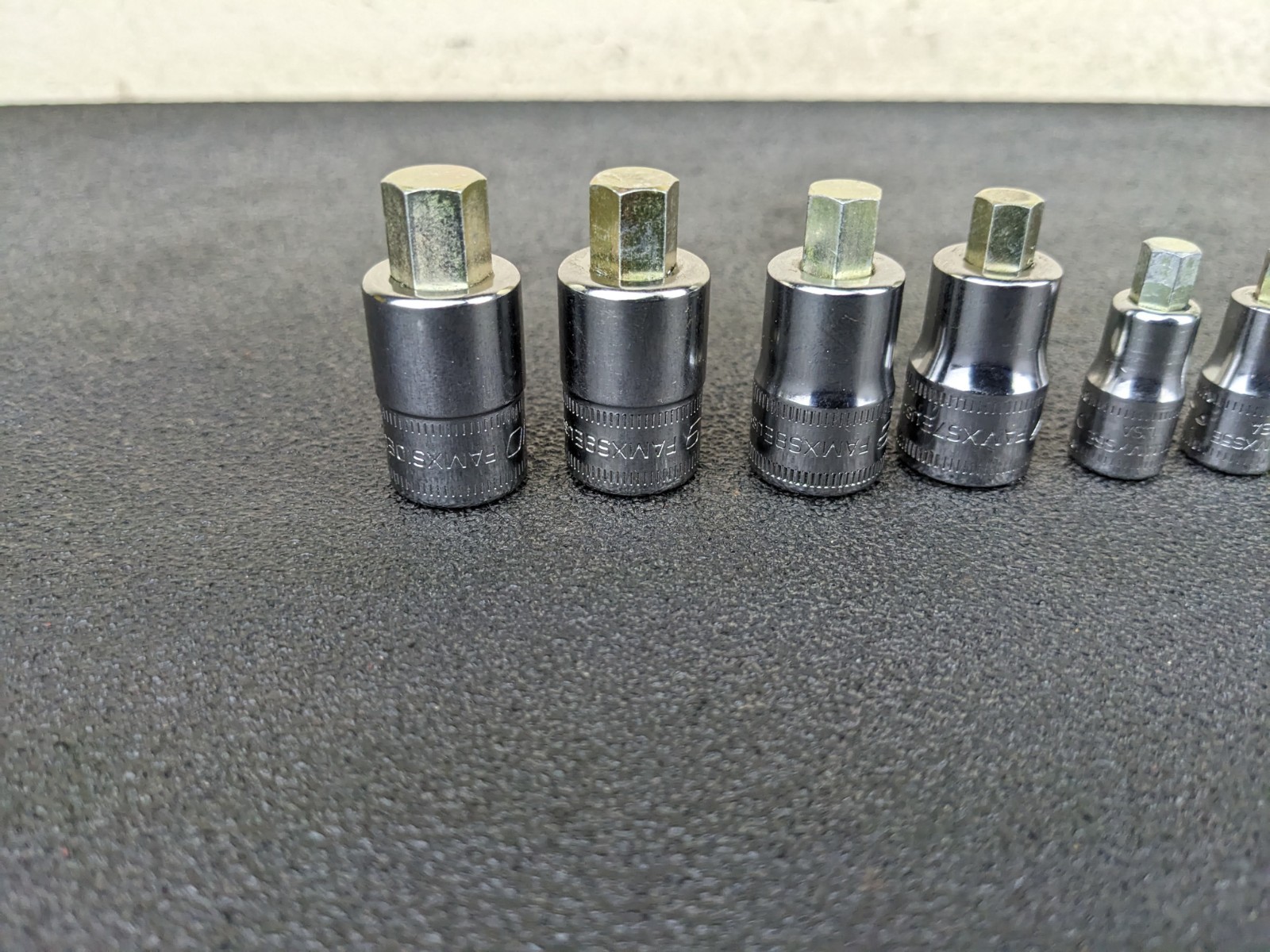 #bp418 Snap-on 1/4″ 3/8″ Drives Stubby Metric Hex Socket driver Set 208EFTAMXSY