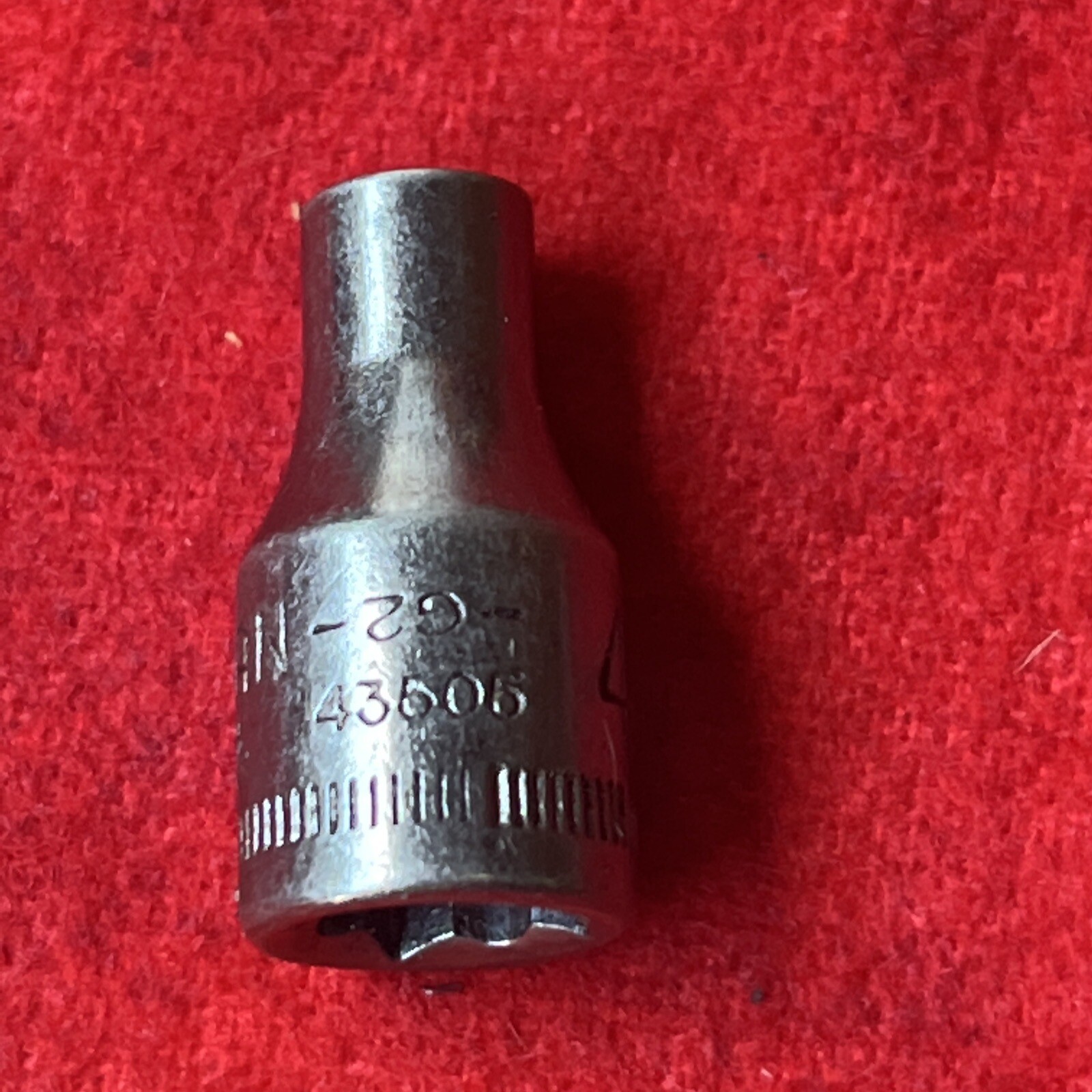 CRAFTSMAN -G2-43505 (reverse) SOCKET 4mm, 1/4” DRIVE, 6 POINT – USA (k13)