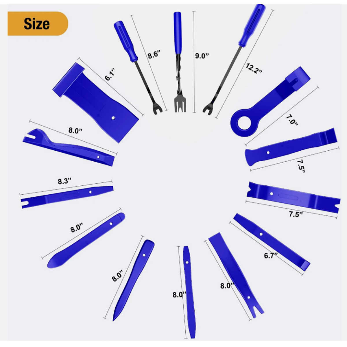 238 Piece Car Door Plastic Trim Panel Dash Installation Removal Pry Tool Kit Set