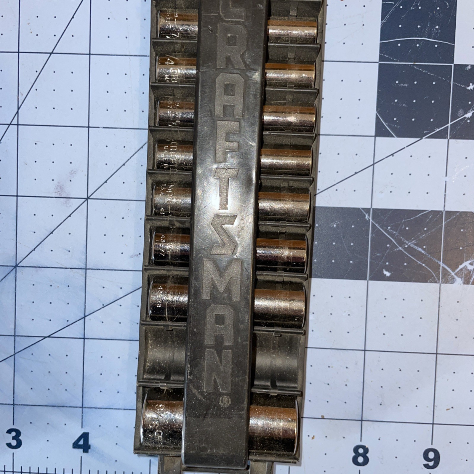 Craftsman USA 934434 1/4 Drive 6pt Deep SAE Sockets G 1 Series with OEM Read