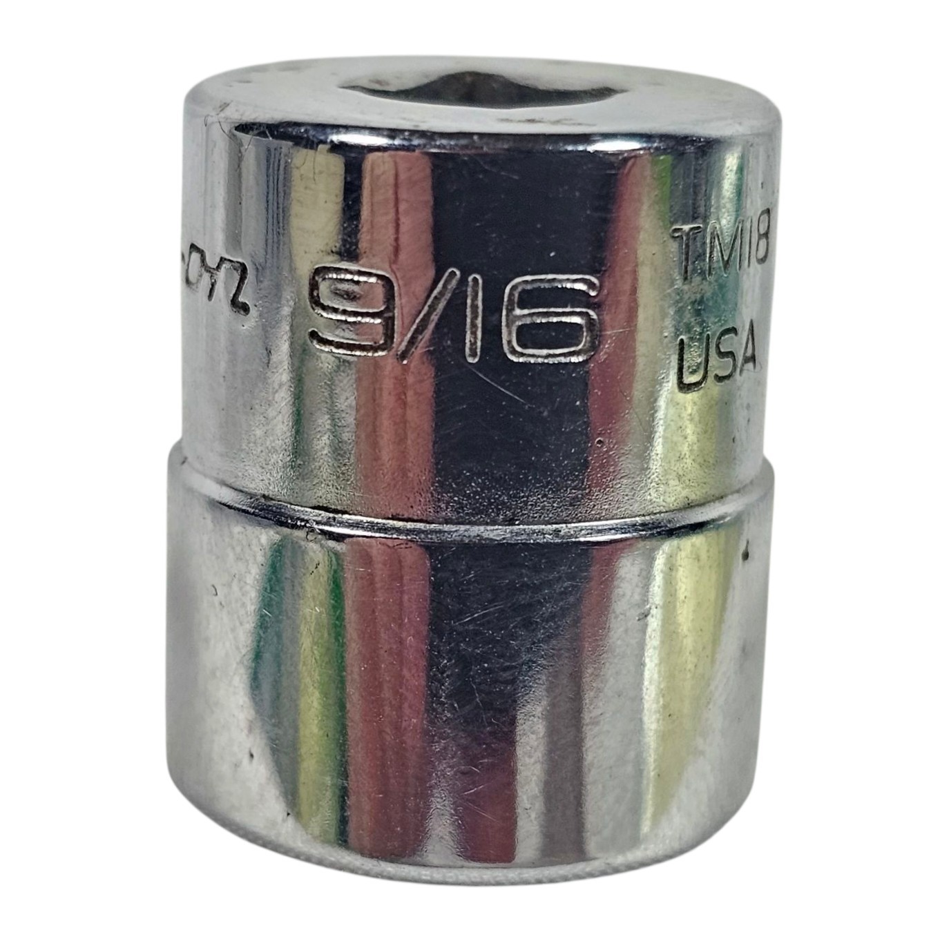 Snap On ¼” Drive 9/16” 6 Point Shallow Chrome Socket TM18