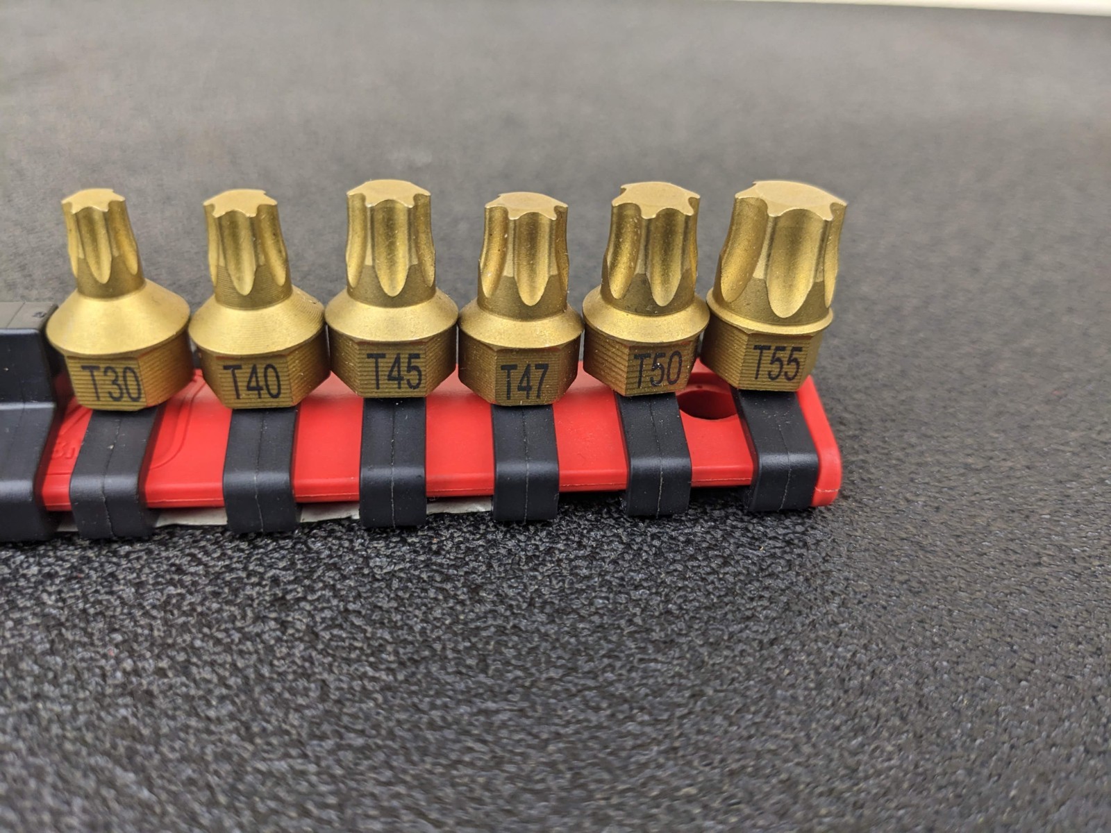 #bp130 Matco Tools SA1PTX11RB Torx Gold Color 1/4” Drive Super Stubby Socket Set