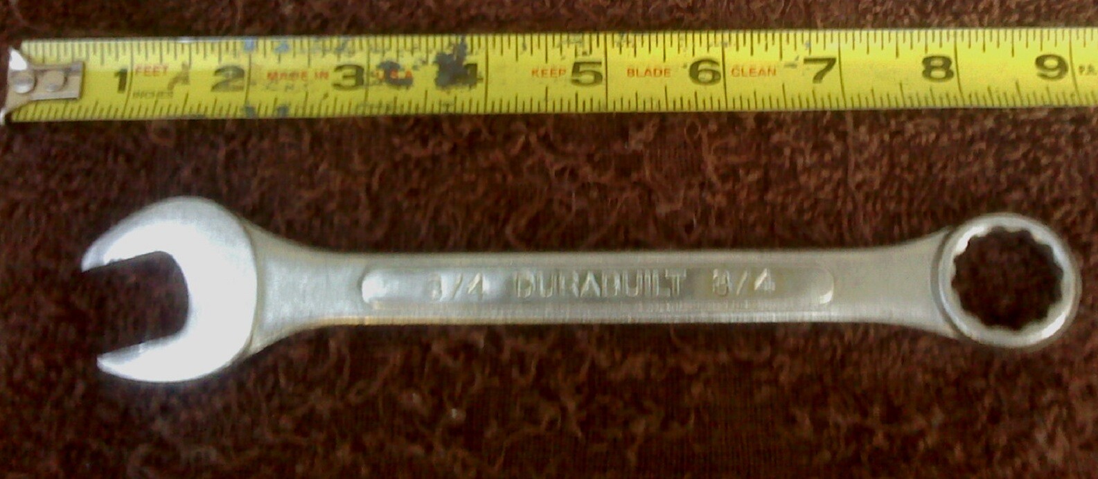 Very Good 3/4 Open & Box Chrome Vanadium Combination Wrench Durabuilt 12 pt