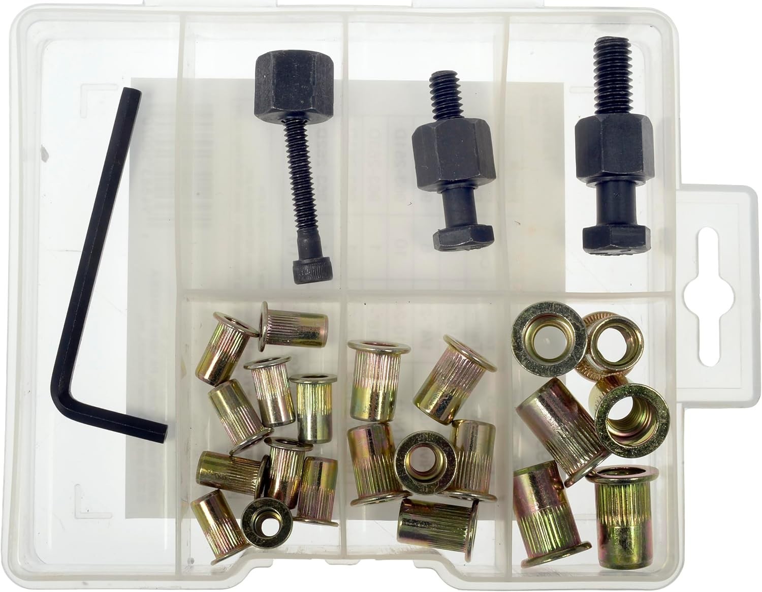 Rivet Nuts and Hand Tool Kit – 1/4-20, 5/16-18 Tray Contains 26 Pieces
