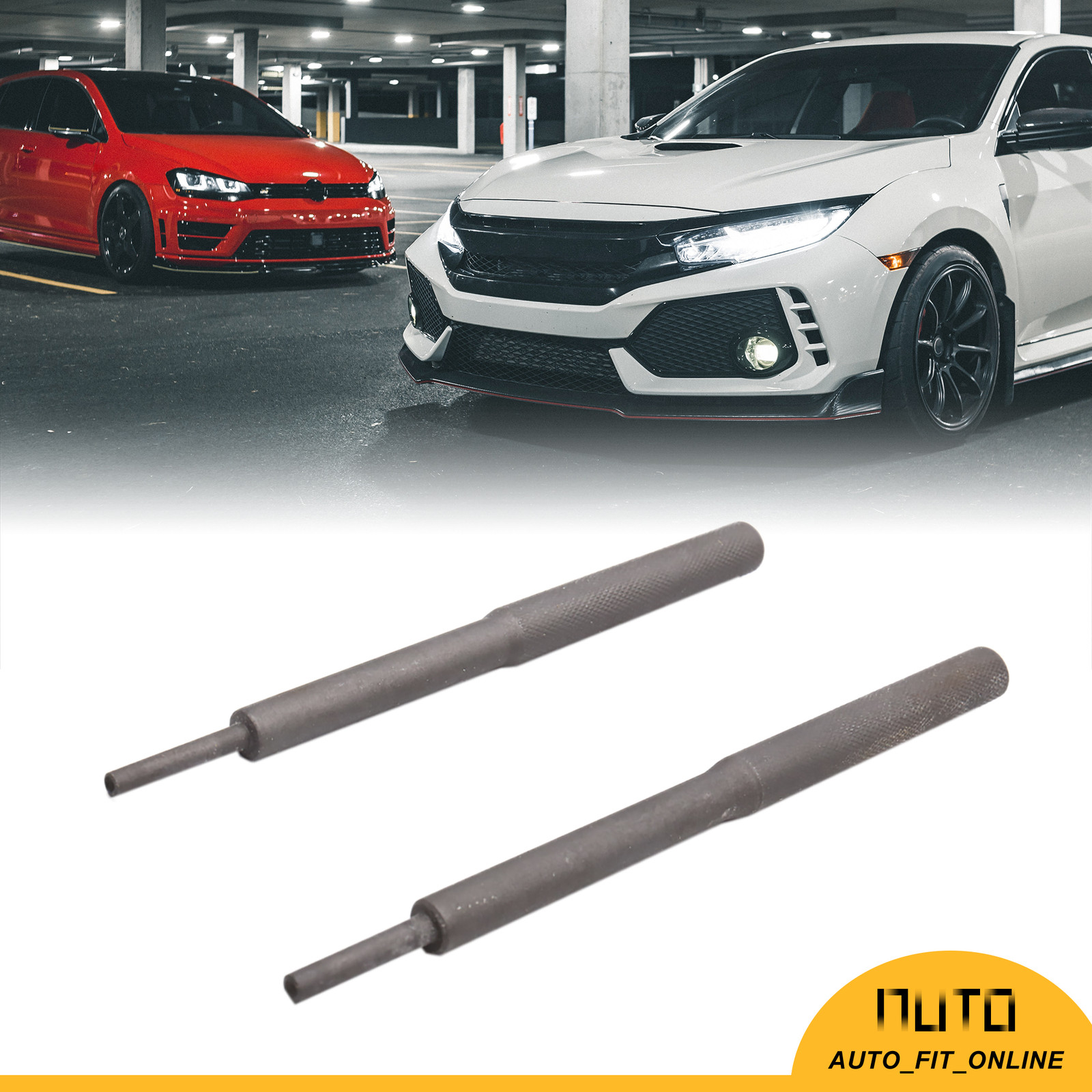 TWO Dark Gray Universal Valve Guide Remover Grinding Stick Lapping Tool for Car