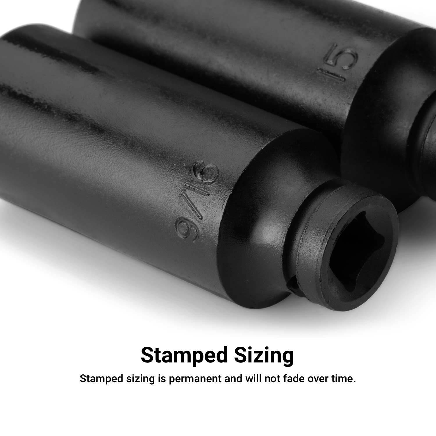 Capri Tools 1/4 in. Drive Shallow and Deep Impact Socket Set, SAE, 20-Piece