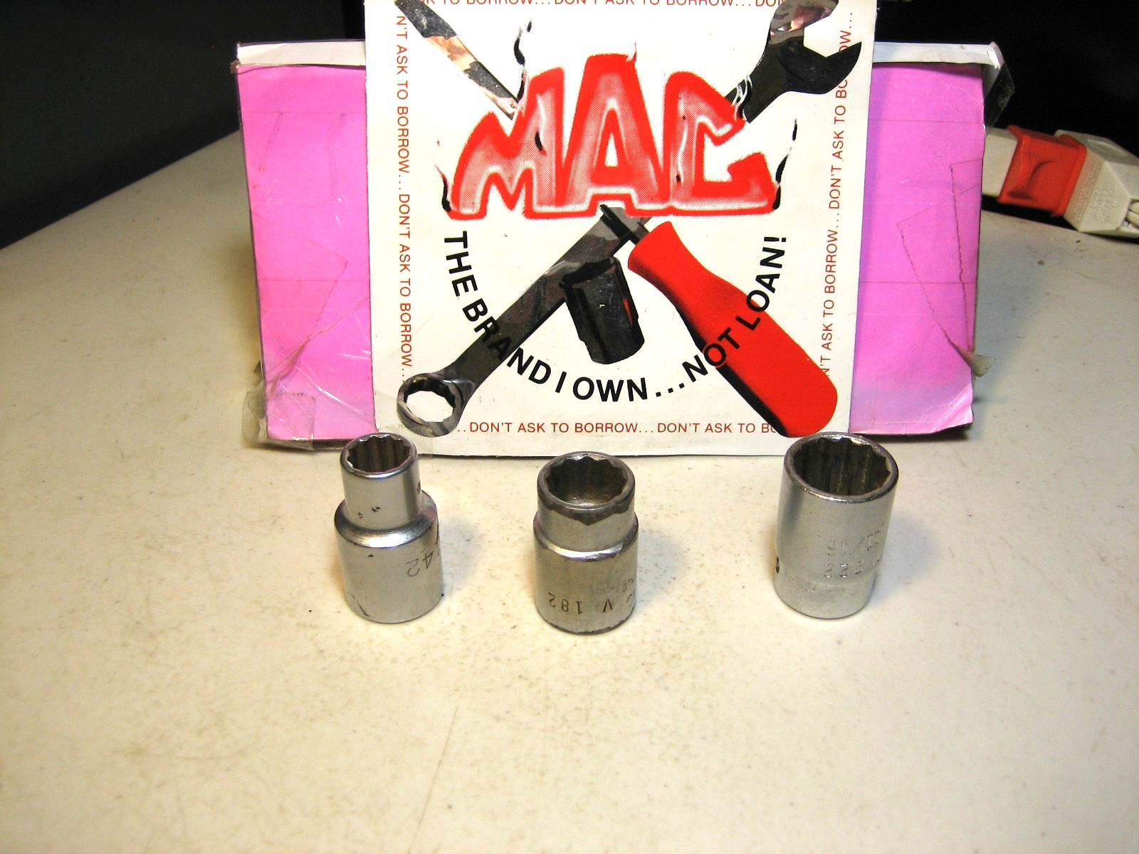 MAC (7/16″, 9/16″, 11/16″) Sockets 12pt 1/2″Dr USA