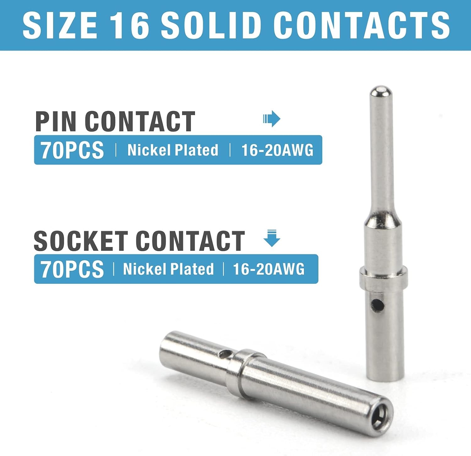 IWISS 188PCS Deutsch DT Gray Connector Kit with Size 2,3,4,6,8,12PIN(2 Pair)