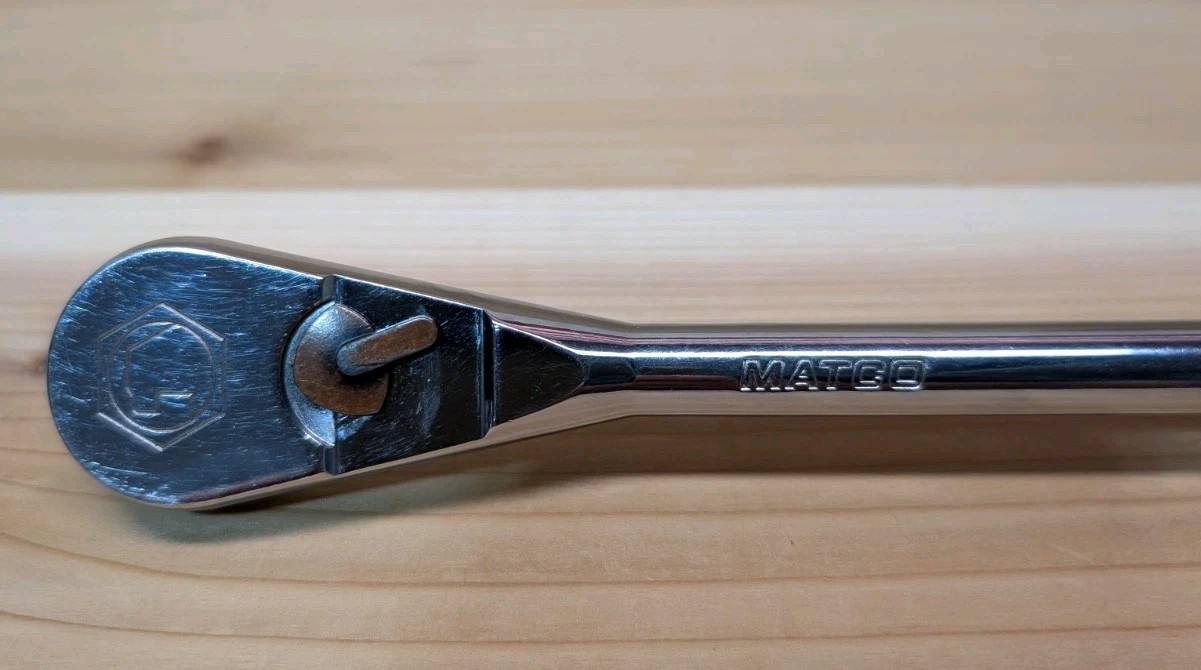 Matco Tools BR12TG 3/8″ Drive Long Green Handle Ratchet USA Excellent 11.5″