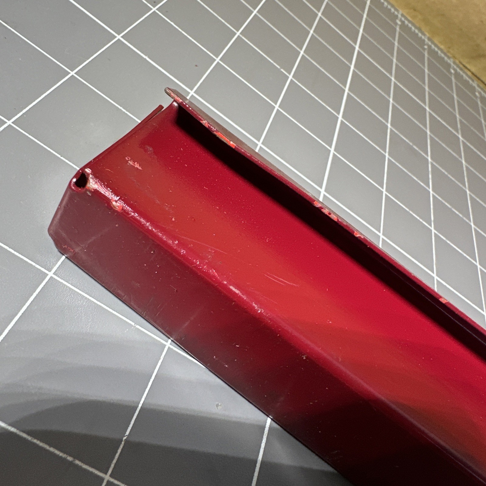 Vintage Snap-on KRA159 Metal Mid Socket Tray – Rare Royal Maroon 11.5”