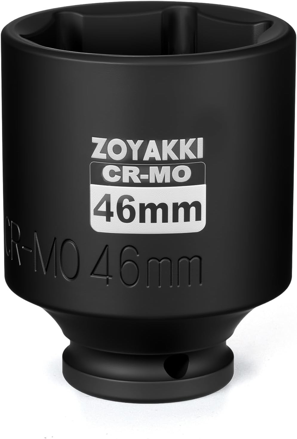 High-Precision 46mm 1/2 Inch Drive Impact Socket with Laser-Etched Markings