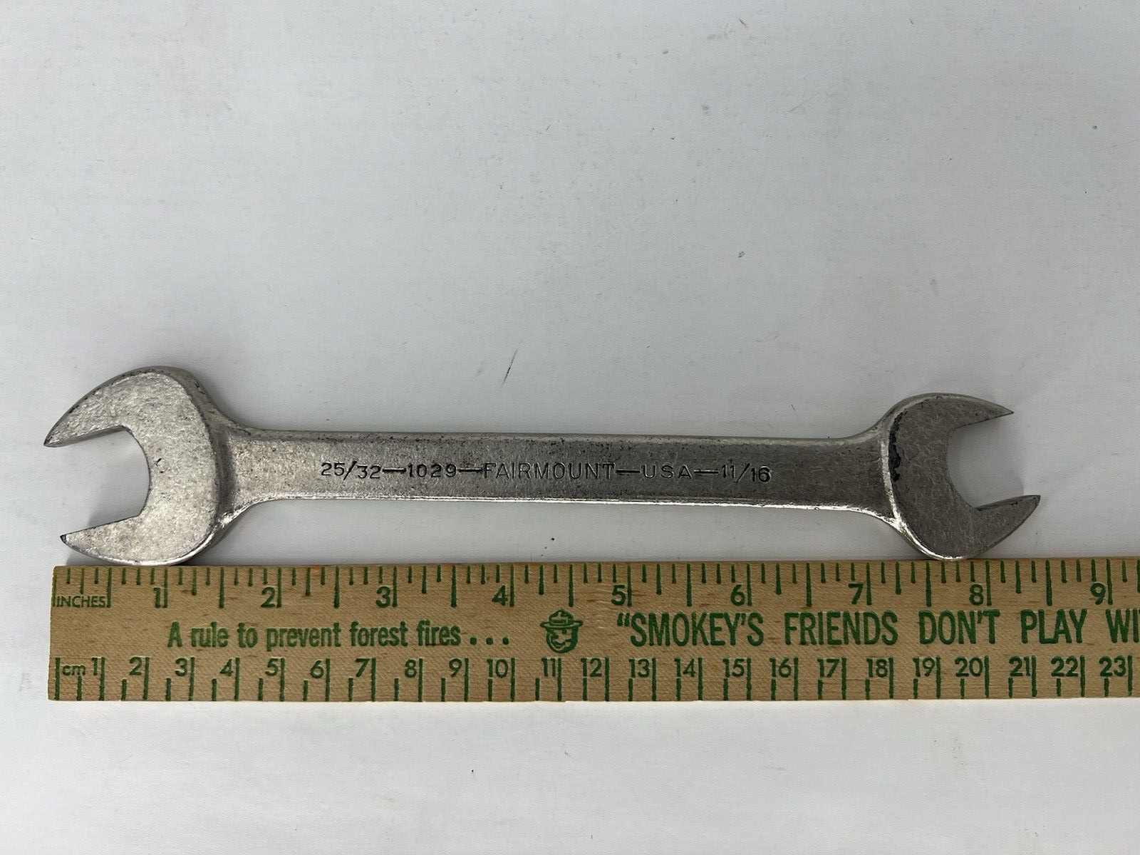 Vintage Fairmount Tools 1029 11/16″ & 25/32” Open End Wrench Made in USA