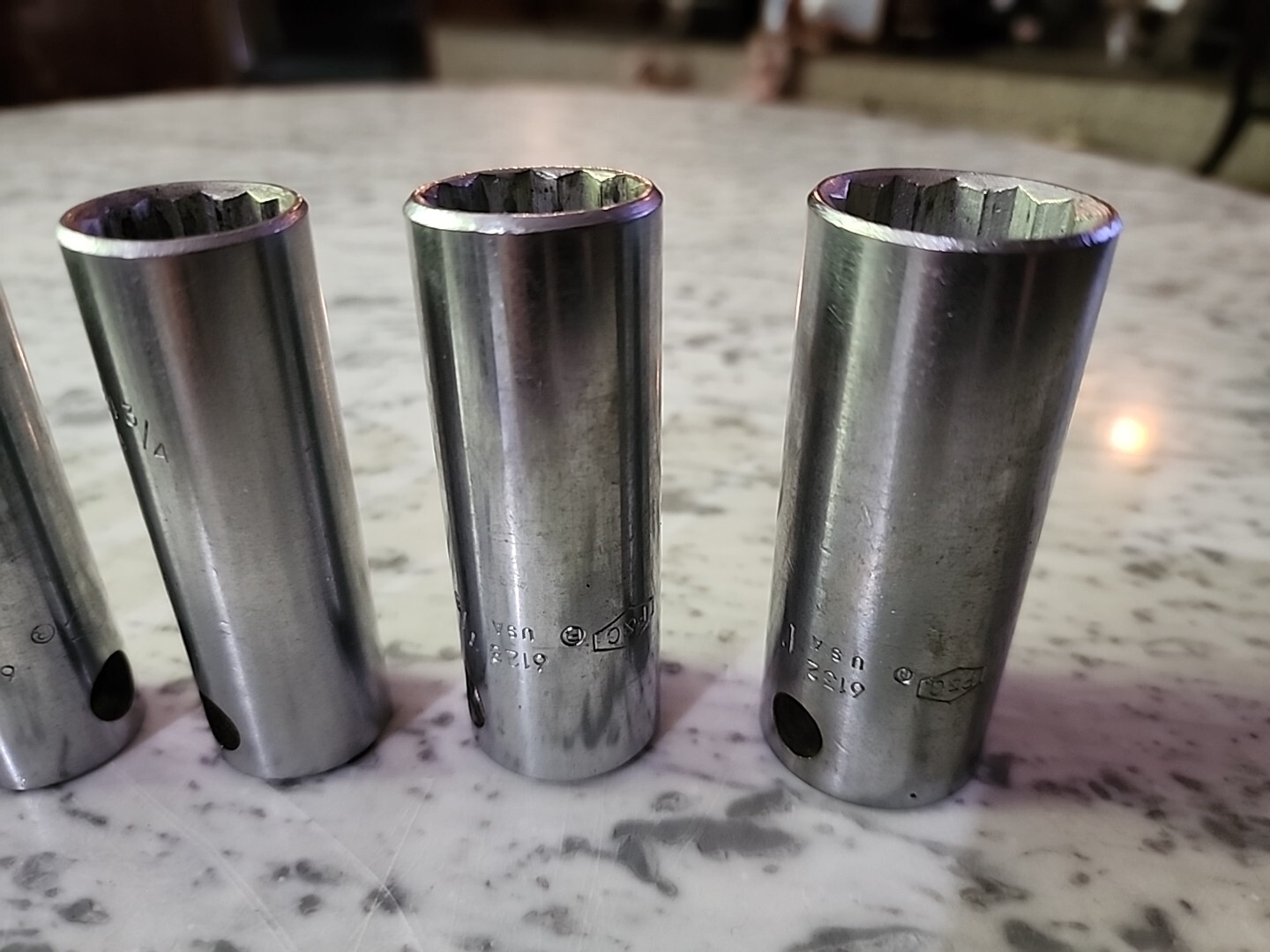 Lot Of 16 P & C SAE Sockets 1/2″ Drive Deep And Shallow 3/8″ To 1 1/4″ 12 Point
