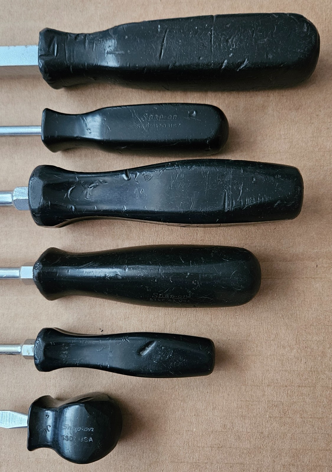 Snap-on Screwdrivers Flat Phillips Tip Chisel Stubby SSD-18 SSD-4120 SDDP102