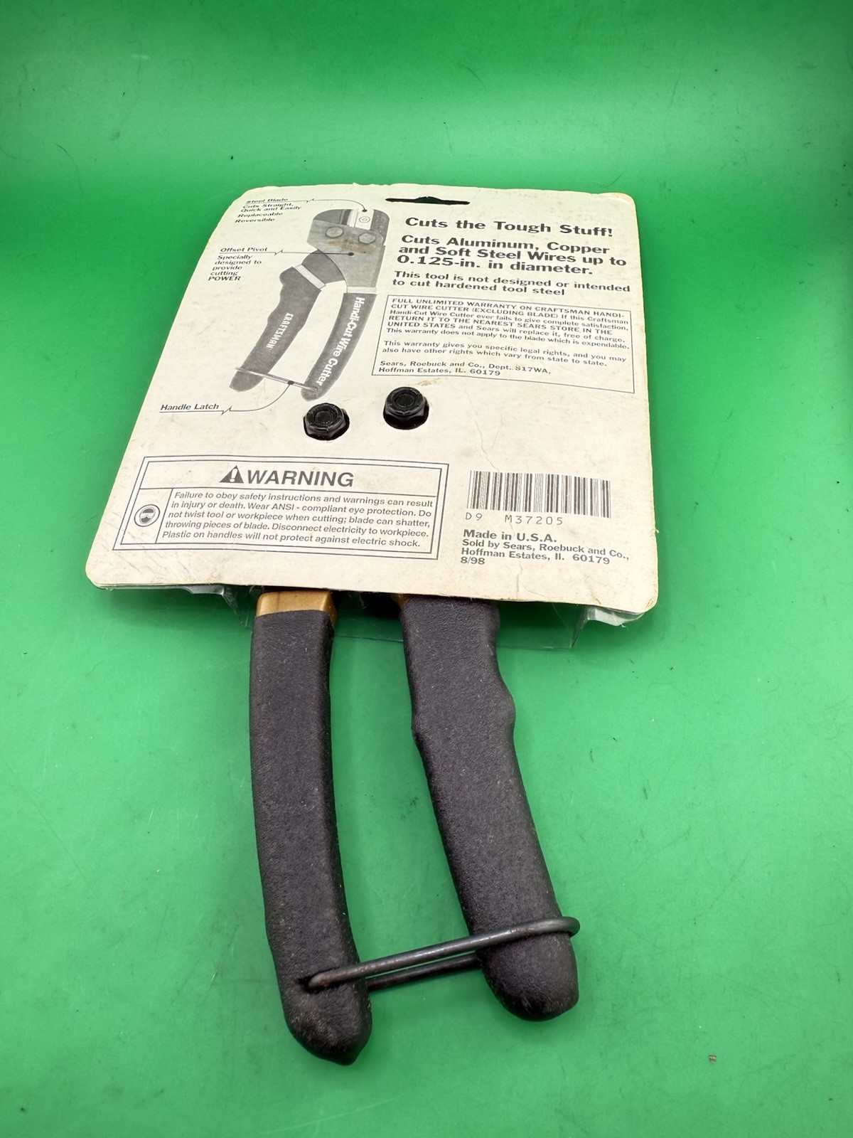 NOS 37250 Sears Craftsman Professional USA!! Handi Cut Wire Cutter 1-1/8” Rare