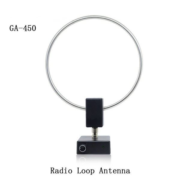 Stainless Steel Loop Antenna for Shortwave and Mediumwave Radio Reception
