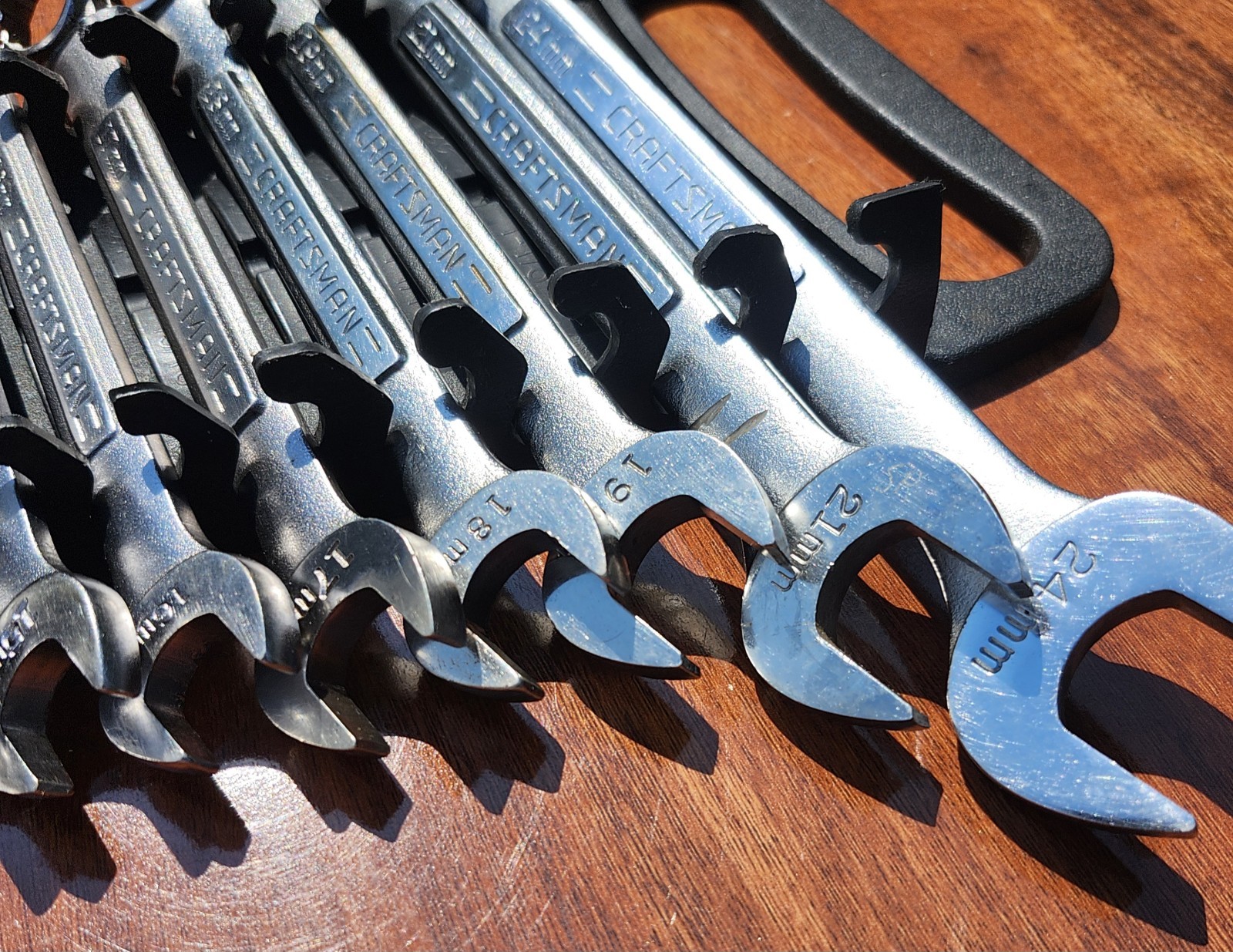 Vintage Craftsman Metric Combination Wrench Set 6-24mm 16 Pcs. VA, V Series USA