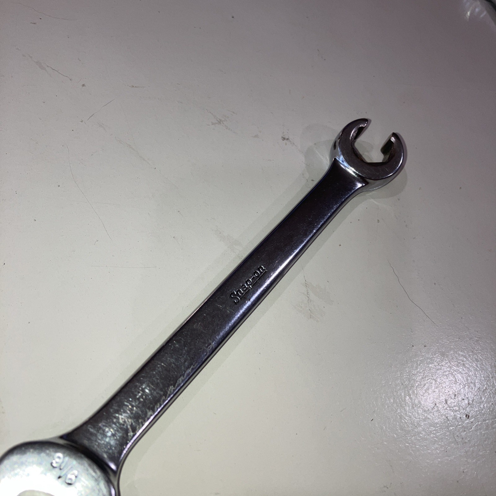 Snap-on Tools RXS18 9/16″ 6-Point SAE Open-End/ Flare Nut Wrench USA SHIPS FREE
