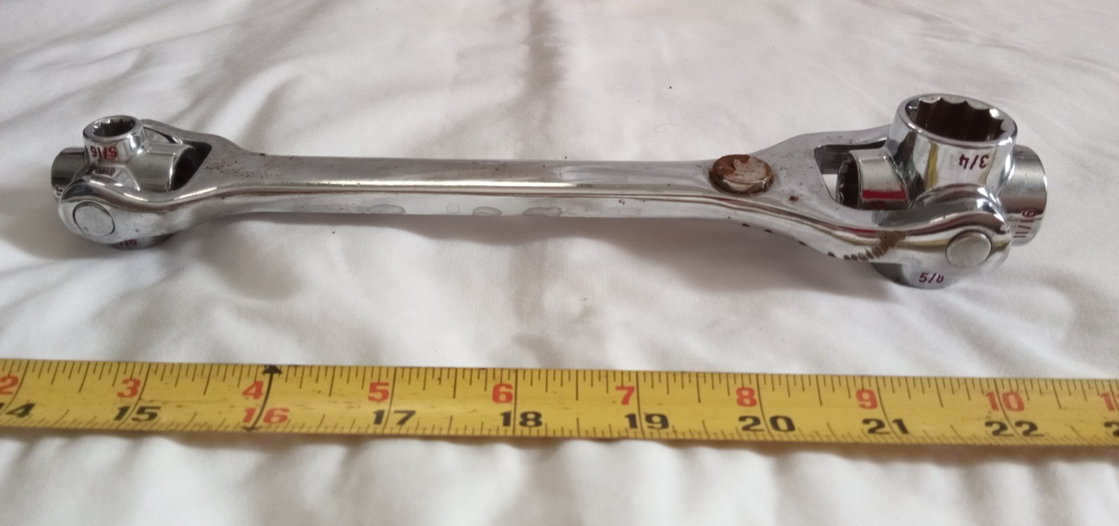 JOBSMART 8 in 1 Multi Socket Tool Dog Bone Wrench Adjustable Mechanic.