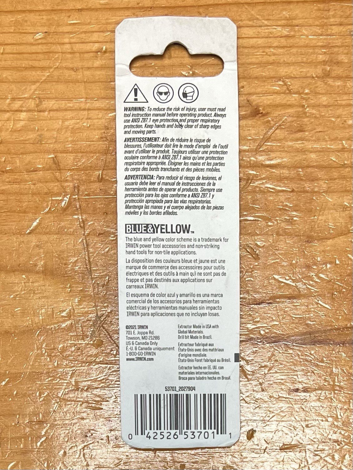 Irwin Hanson Spiral Screw Extractor EX-1 – 53701