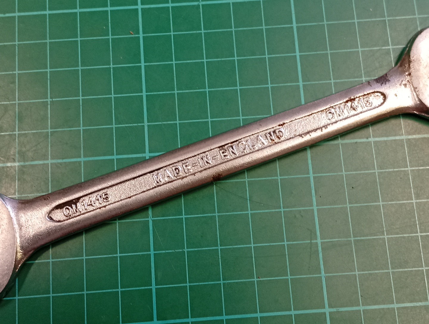Vintage Bedford Vanadium OM1415, 14mm x 15mm Open Ended Spanner, Made In England