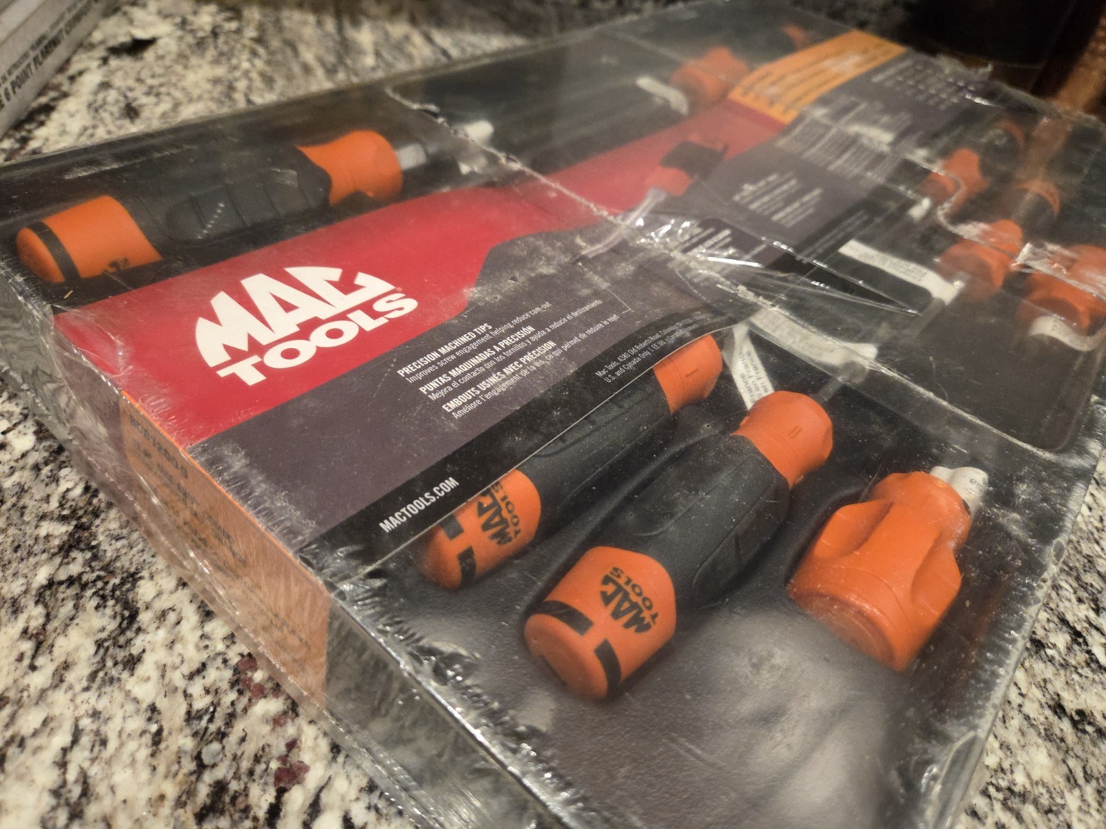 Mac Tools 12-PC. Mac-Grip Combination Screwdriver Set – Orange – SEALED