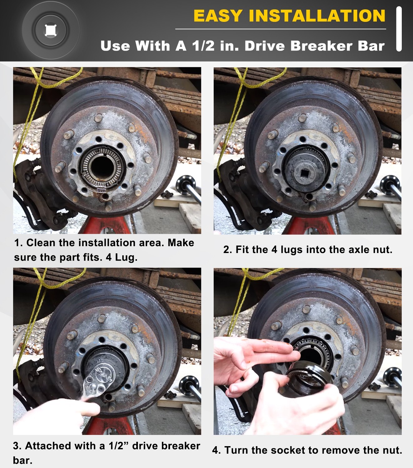 27353 Rear Axle Nut Wrench For Ford F-250, F-350, F-450 Super Duty Trucks 2003 +