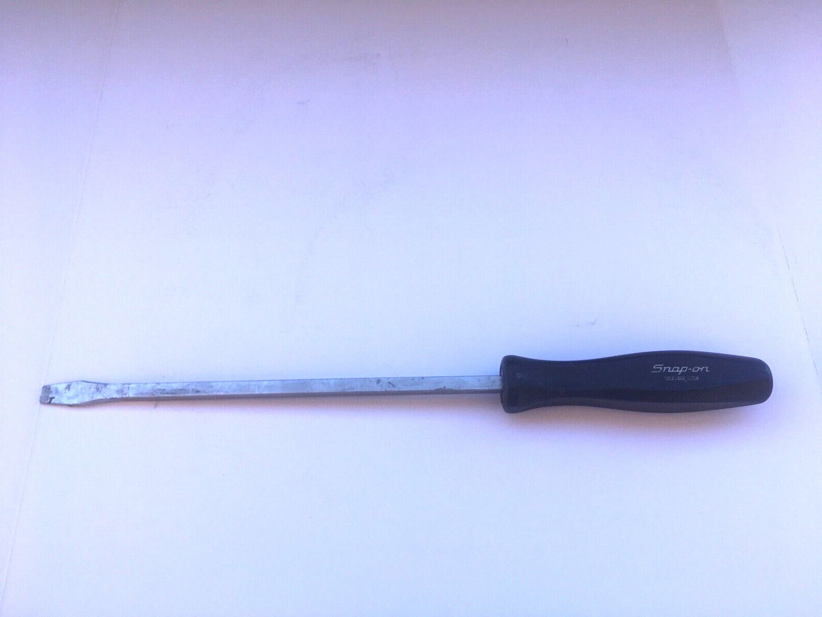 Snap-on Tools SDD412 18-3/8″ Flathead Screwdriver Black Handle USA