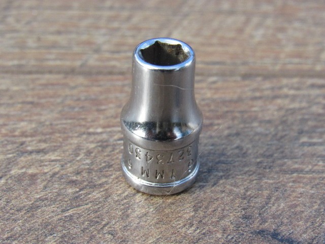 SNAP ON 6MM TMM6 1/4″ DRIVE METRIC 6 PT SHALLOW CHROME SOCKET 6 MM TMM UNDERLINE