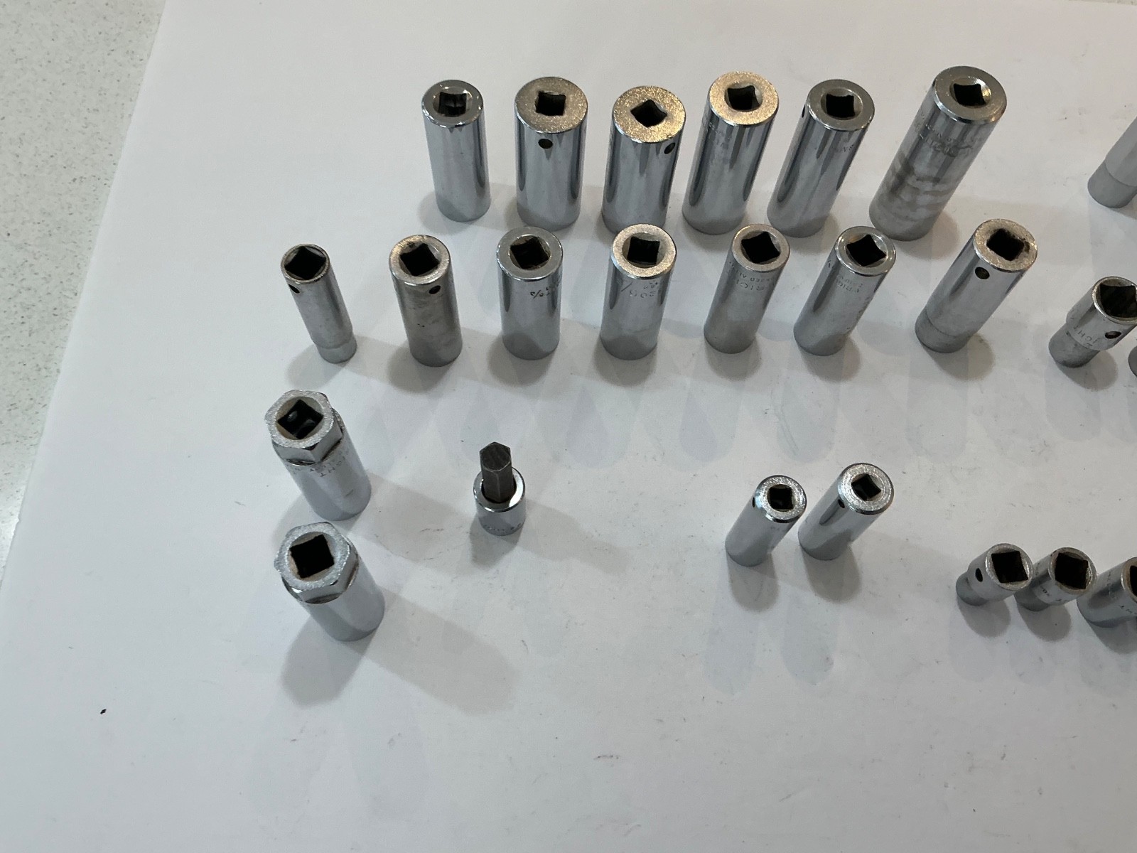 Asst Wright sockets 1/4″,3/8″,1/2″ deep&shallow SAE/MM 41 pc all for $100 OBO US
