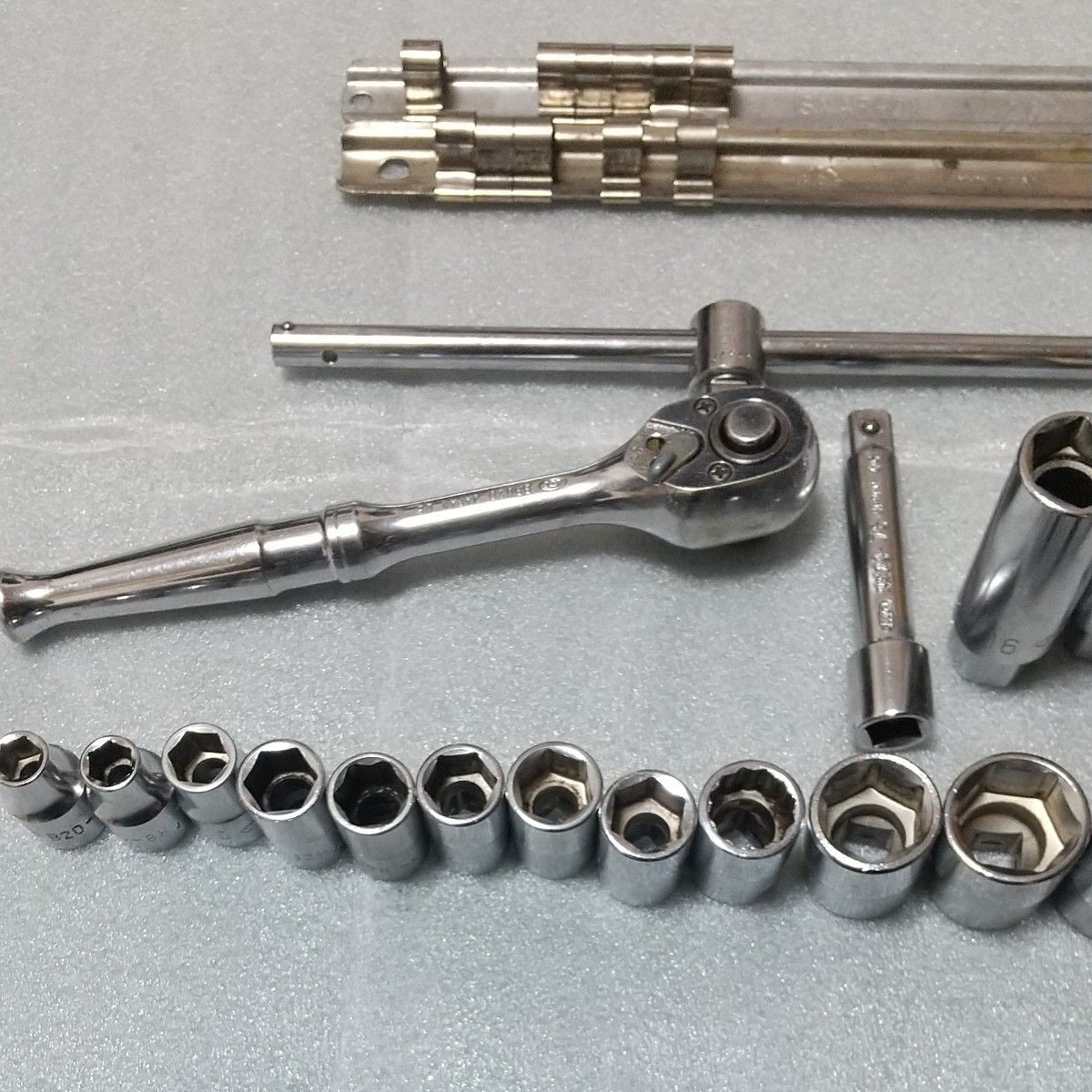 KTC Ko-ken 3/8″ Drive Socket Wrench Set Ratchet Deep Socket Japan Lot