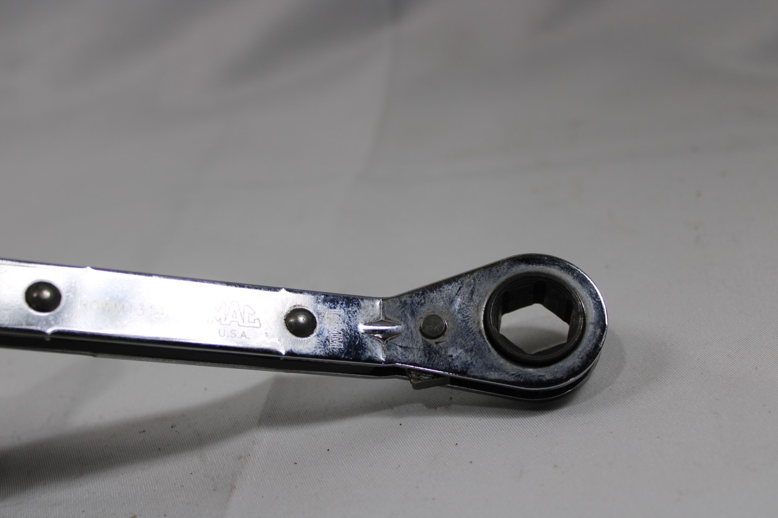 MAC Tools RWM1314 • 13 x 14mm Offset Ratcheting Box Wrench 6 Point
