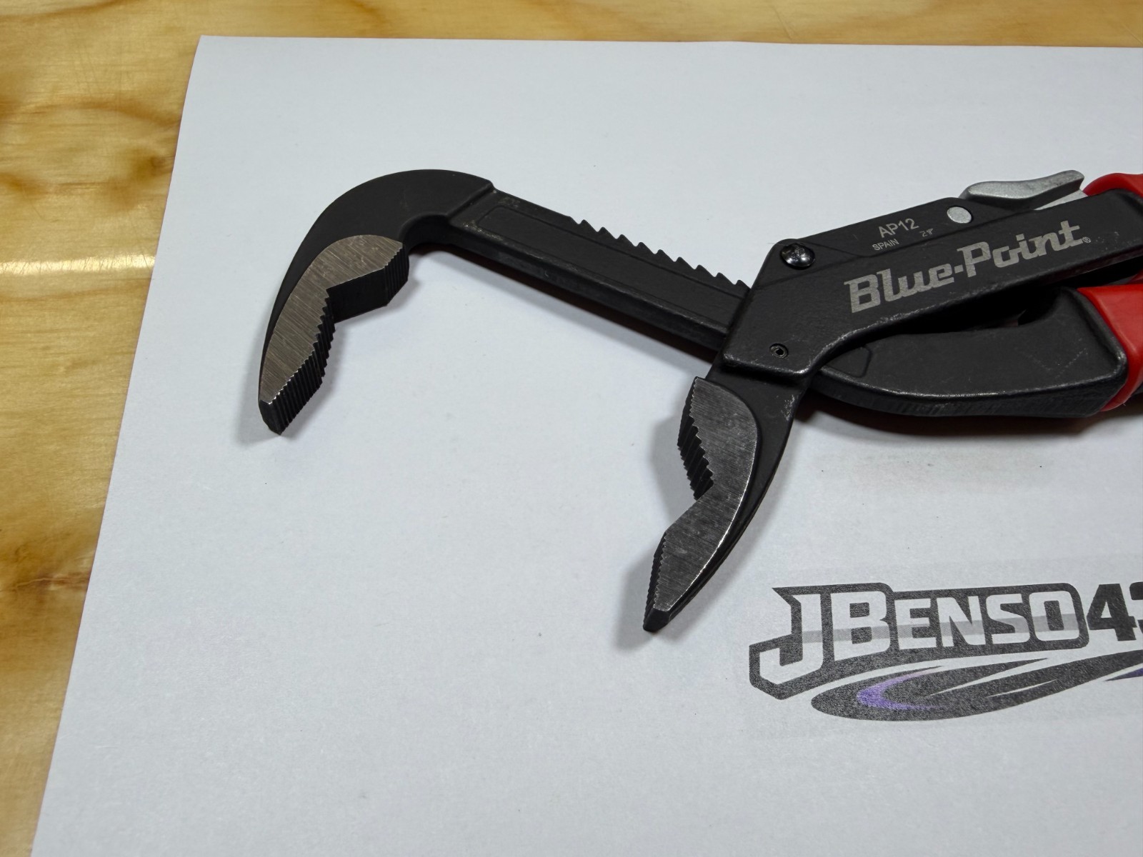 Blue-Point Tools NEW Soft Grip 12″ Thumb Release Adjustable Joint Pliers AP12