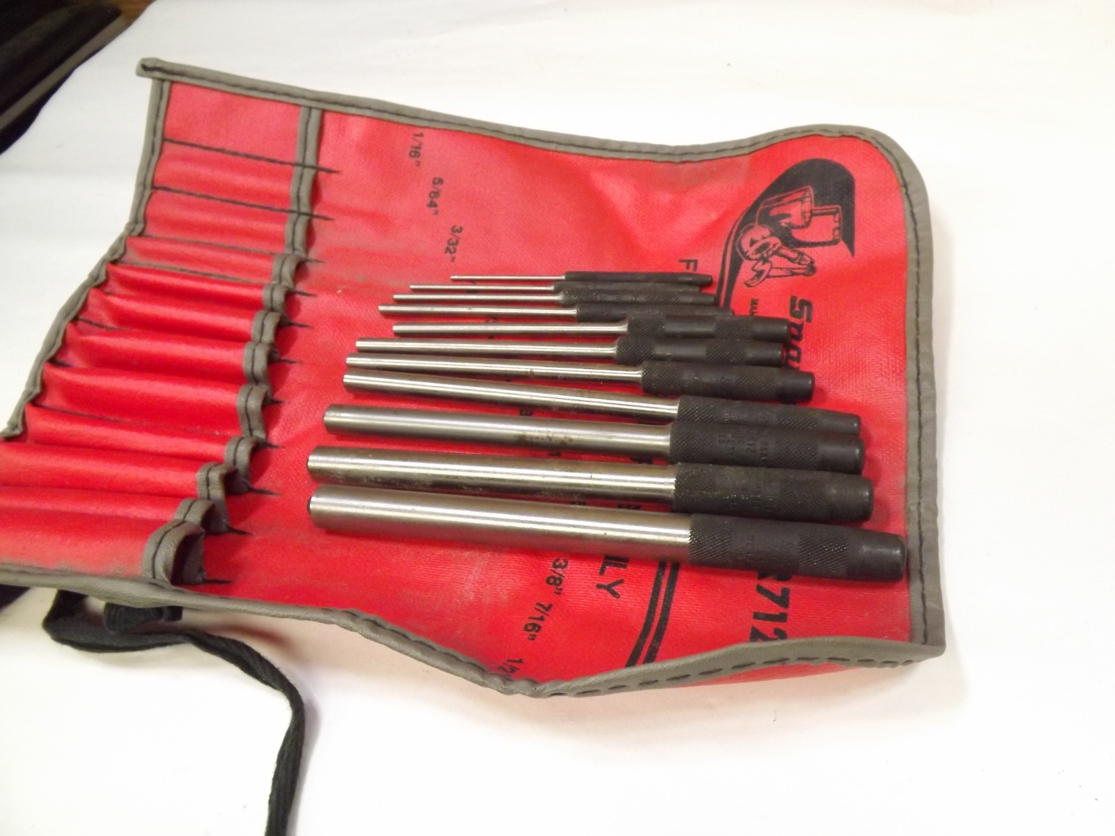 Snap On Roll Pin Punch Set in Original Pouch PPR712K