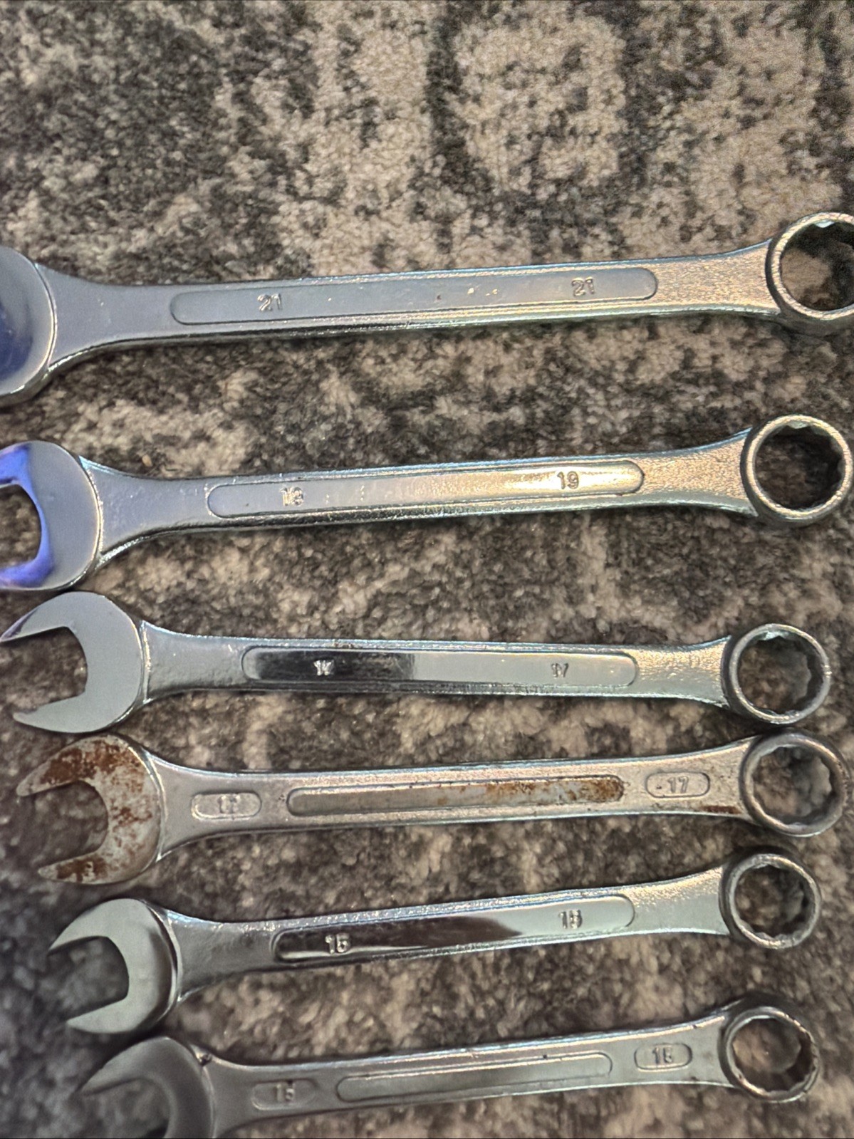 Set Of Wrenches Drop Forged Steel Metric Customary Lot Wrench Tool Tools Kit