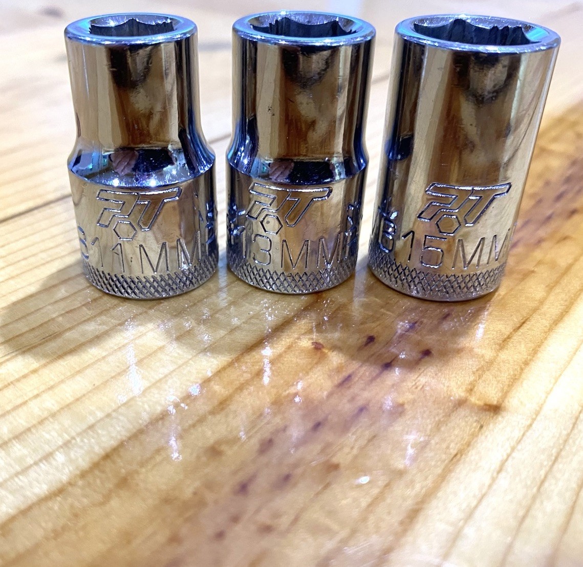 MAC 1/2 Drive 11MM,13MM & 15MM 6PT Shallow Socket V611MMPT, V613MMPT & V615MMPT