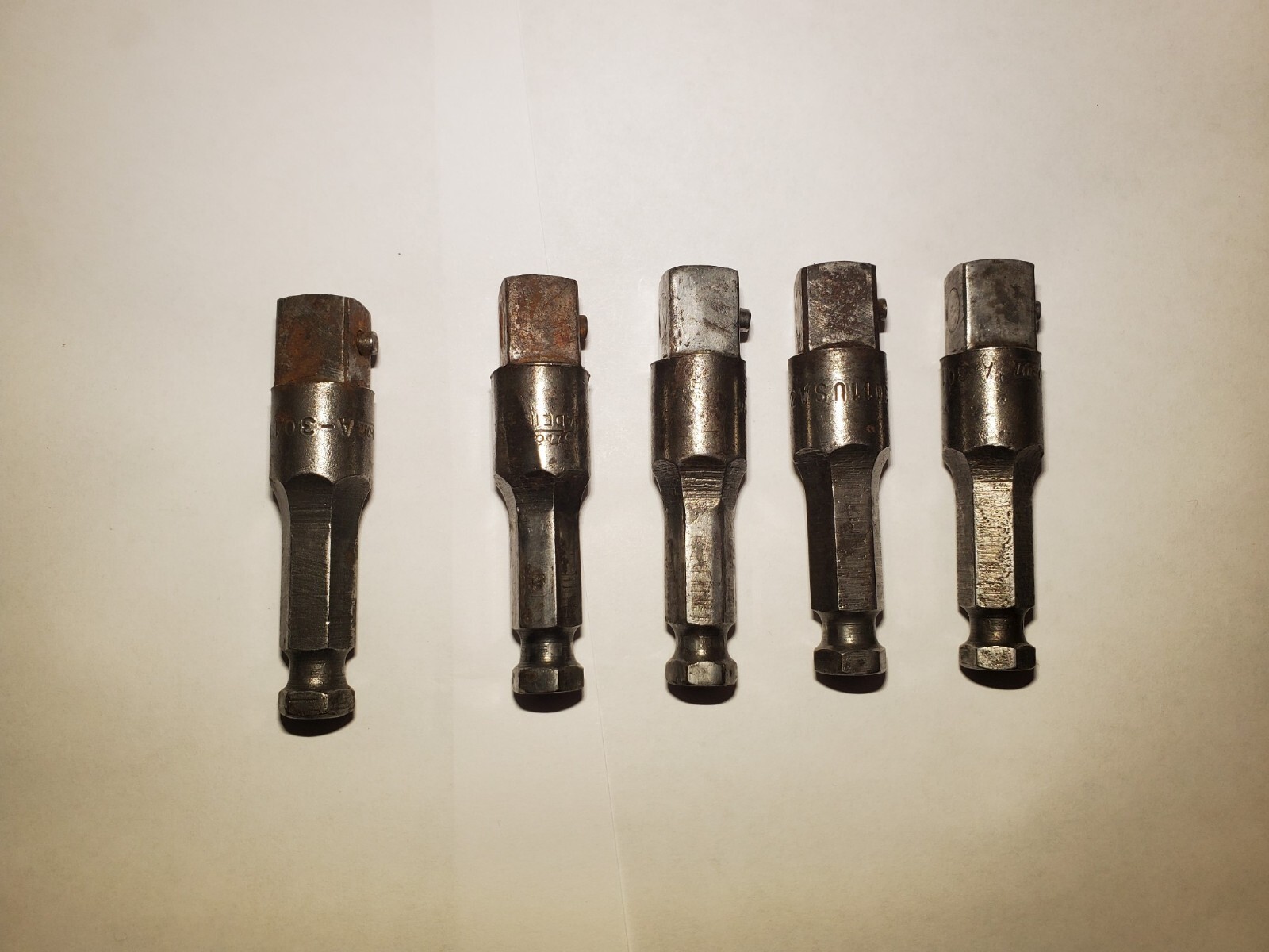 Snap On 1/2 Inch Drive SAE 7/16 Hex 2 3/4″ Power Hex Shank Model A3011A USA QTY5