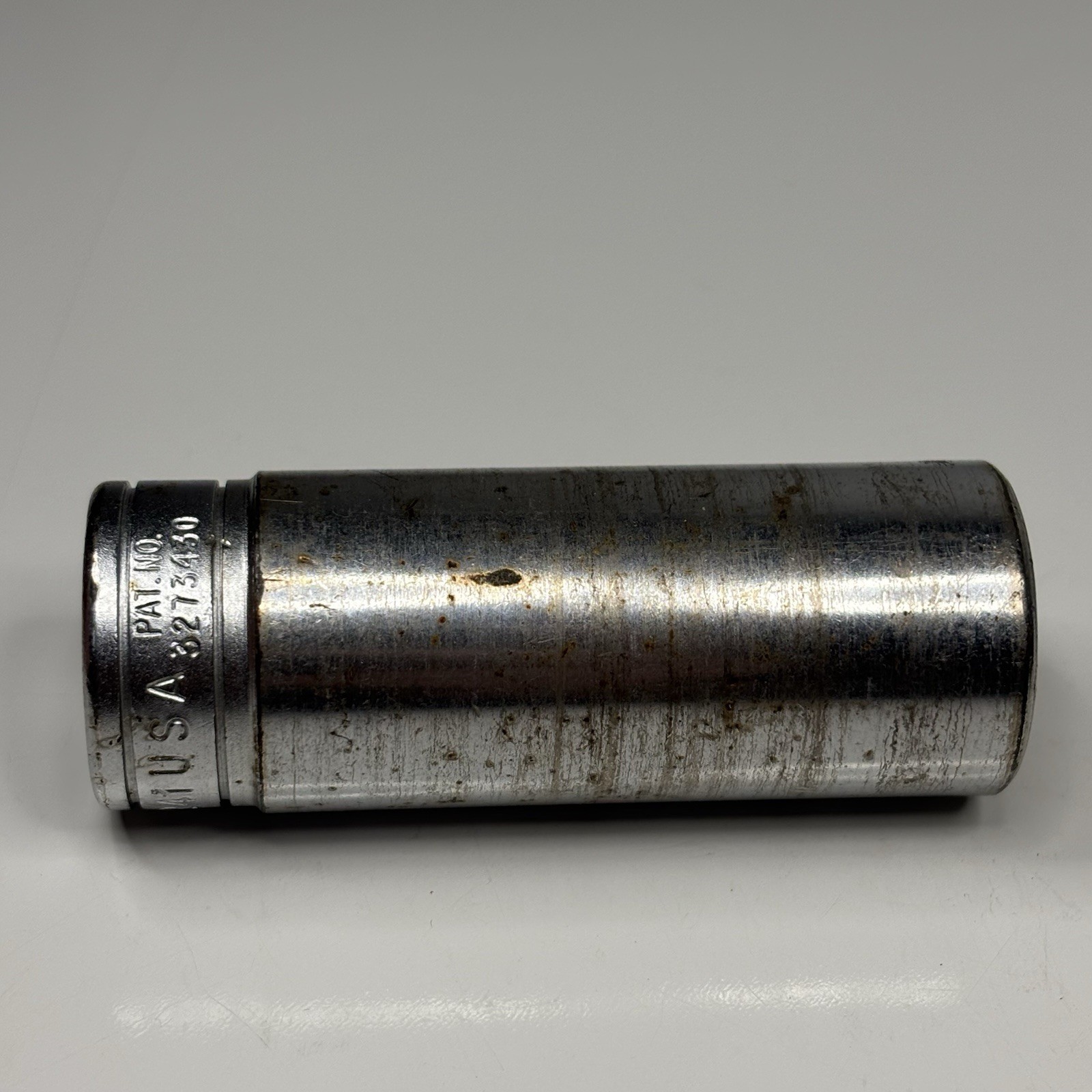 Snap On Tools SFS241 3/8 Dr 6Pt SAE 3/4 Flank Dr Deep Chrome Socket USA VTG
