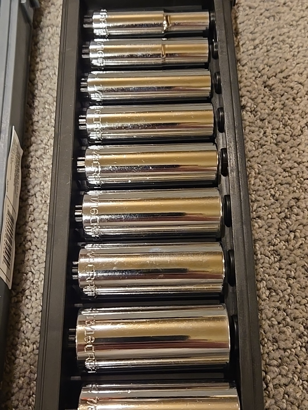 NEW Craftsman 34558 18-Piece Deep Well Socket Set SAE Metric 3/8″ drive Z-AL
