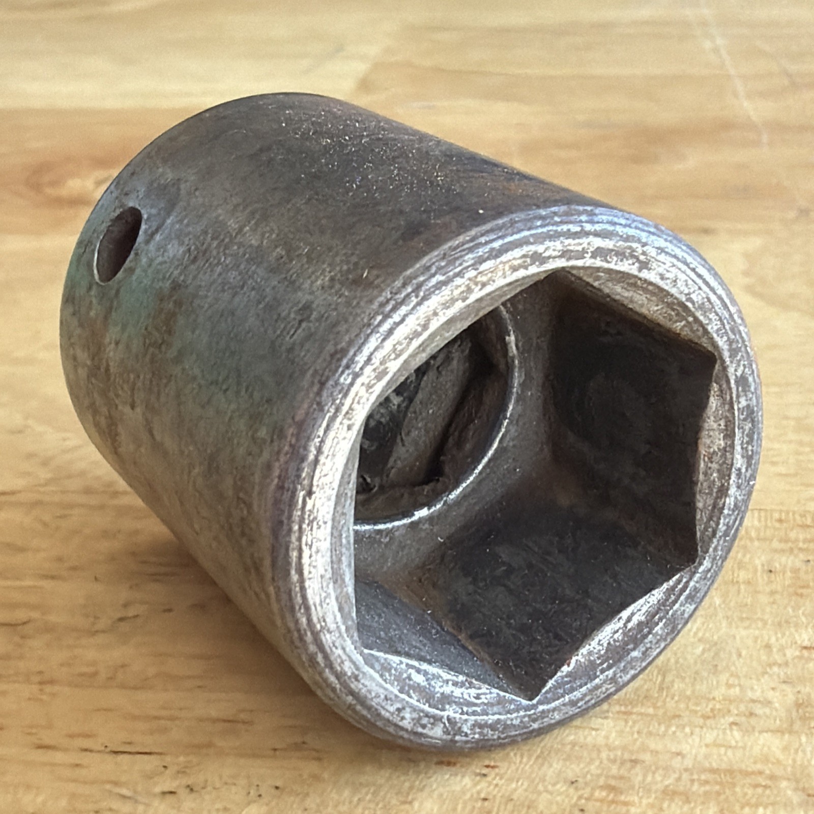 Herbrand Tools 7/8″ Shallow Impact Socket 1/2″ Drive 6 Point PS-628 Vtg USA