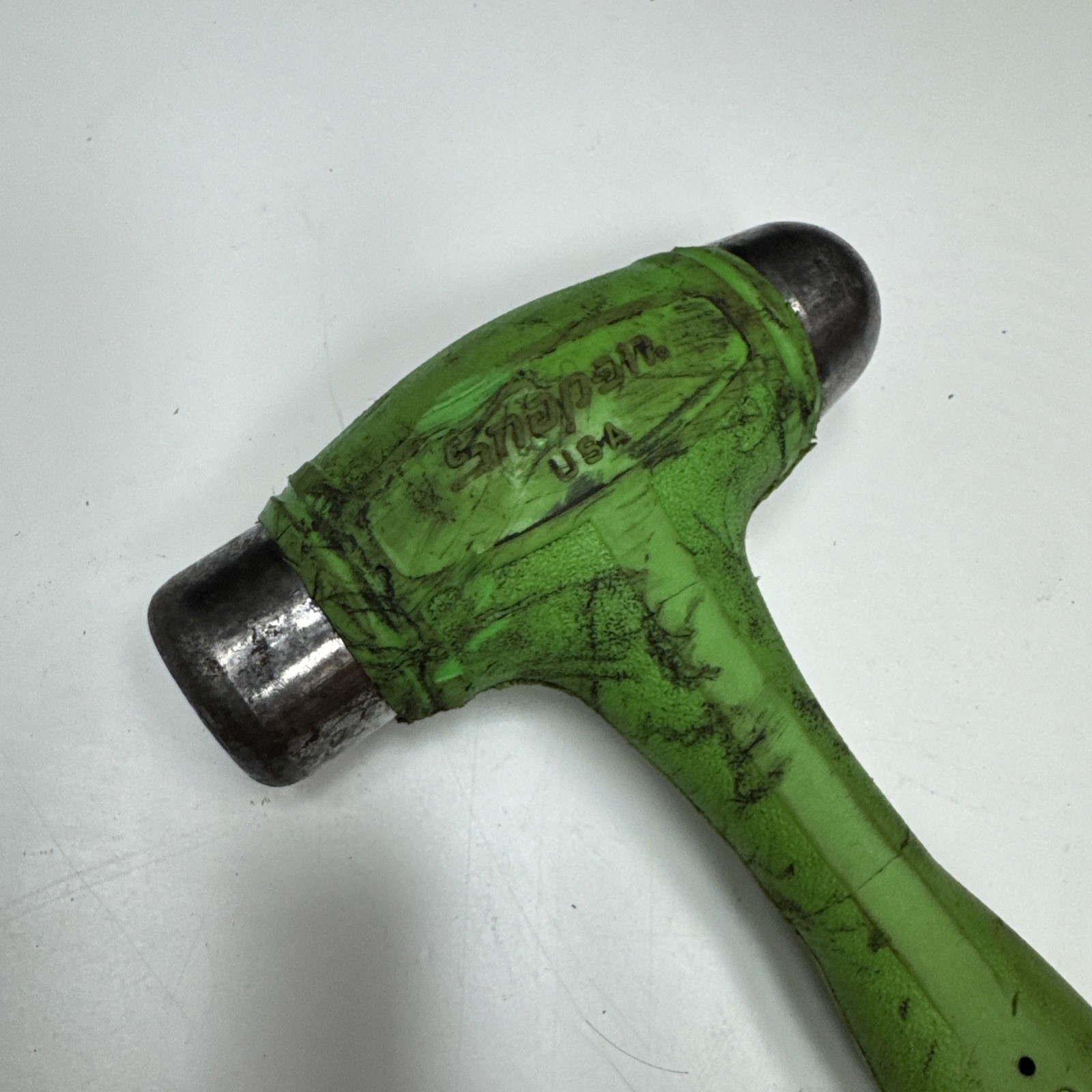 Snap On HBBD24G 24 oz Ball Peen Soft Grip Dead Blow Hammer GREEN USA MADE
