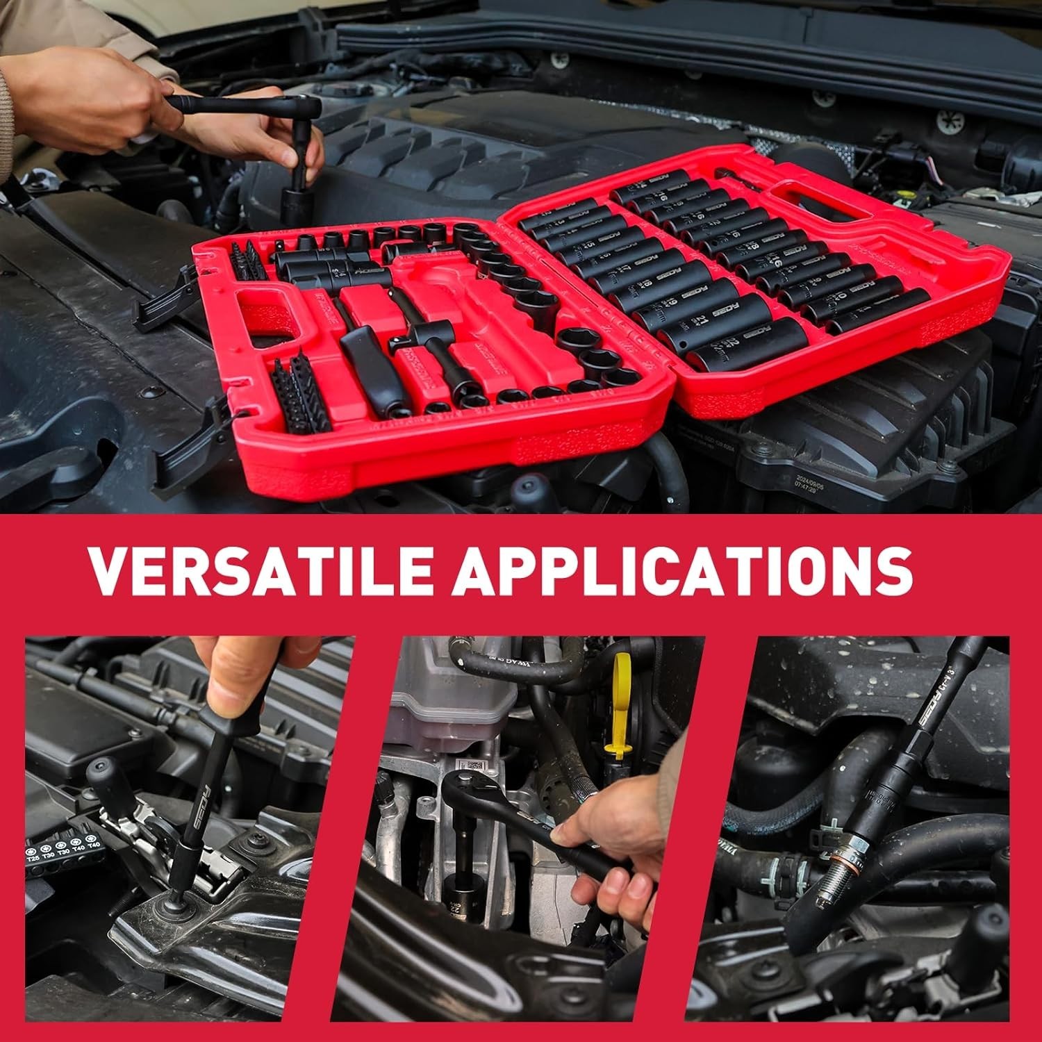 Ultimate 96-Piece 3/8″ Drive Socket Wrench Set: SAE & Metric for Professionals