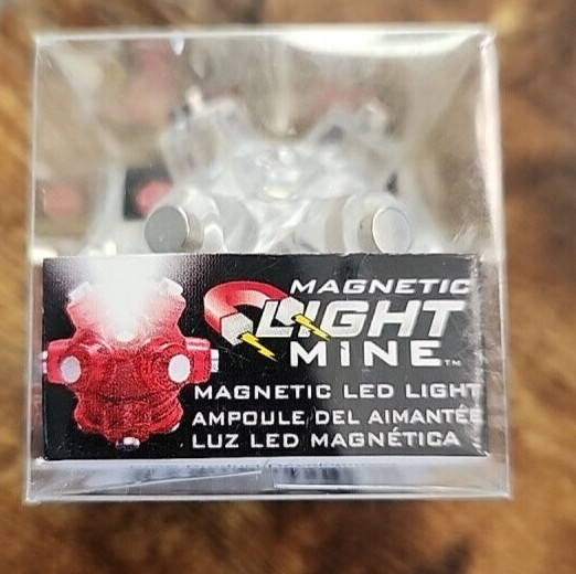 Striker Magnetic LED Light Mine Hands Free Task Flashlight 12 Magnet Batteries