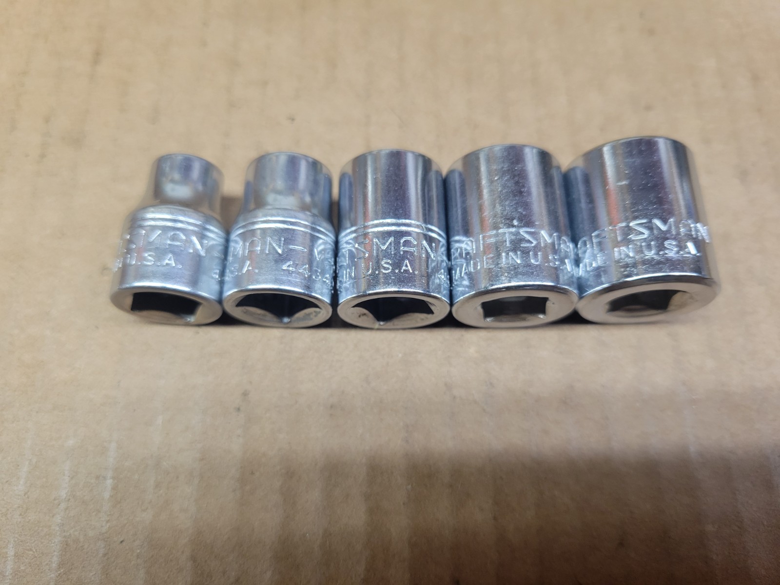 Craftsman USA 5-Piece 3/8″ Drive 8-Point Double Square Socket Set -V- Series