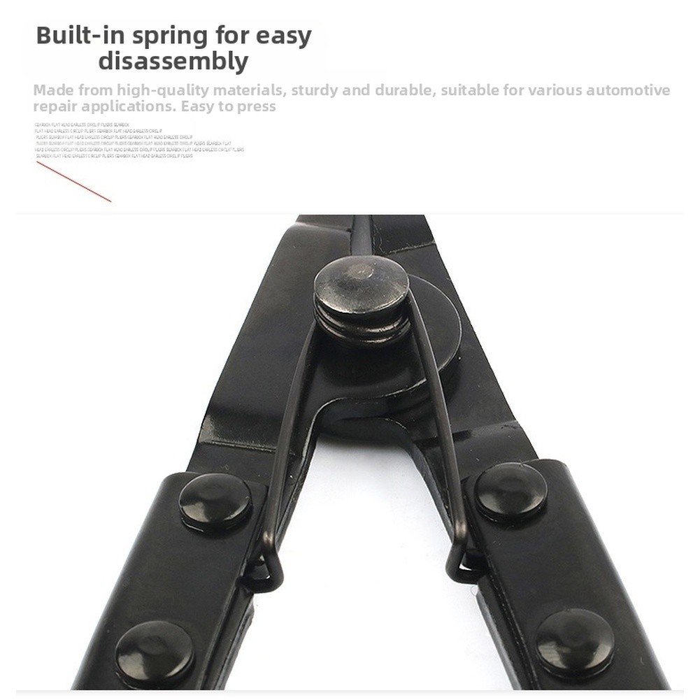 Flat Head Circlip Pliers With Textured Jaw And 21mm Capacity For Snap Ring Work