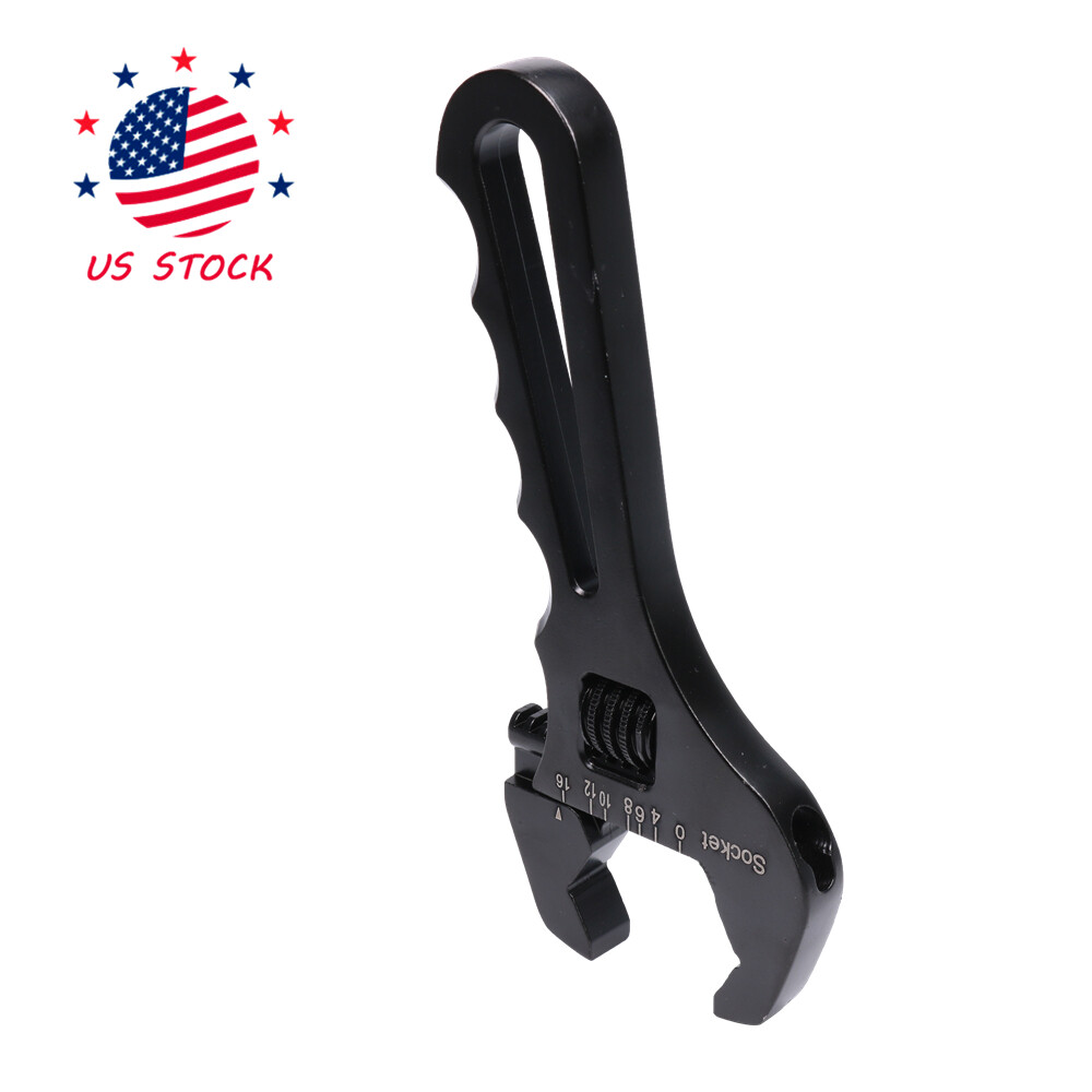 Adjustable Wrench Aluminum Tool Spanner Black 3AN-16AN New For Hose End Fitting