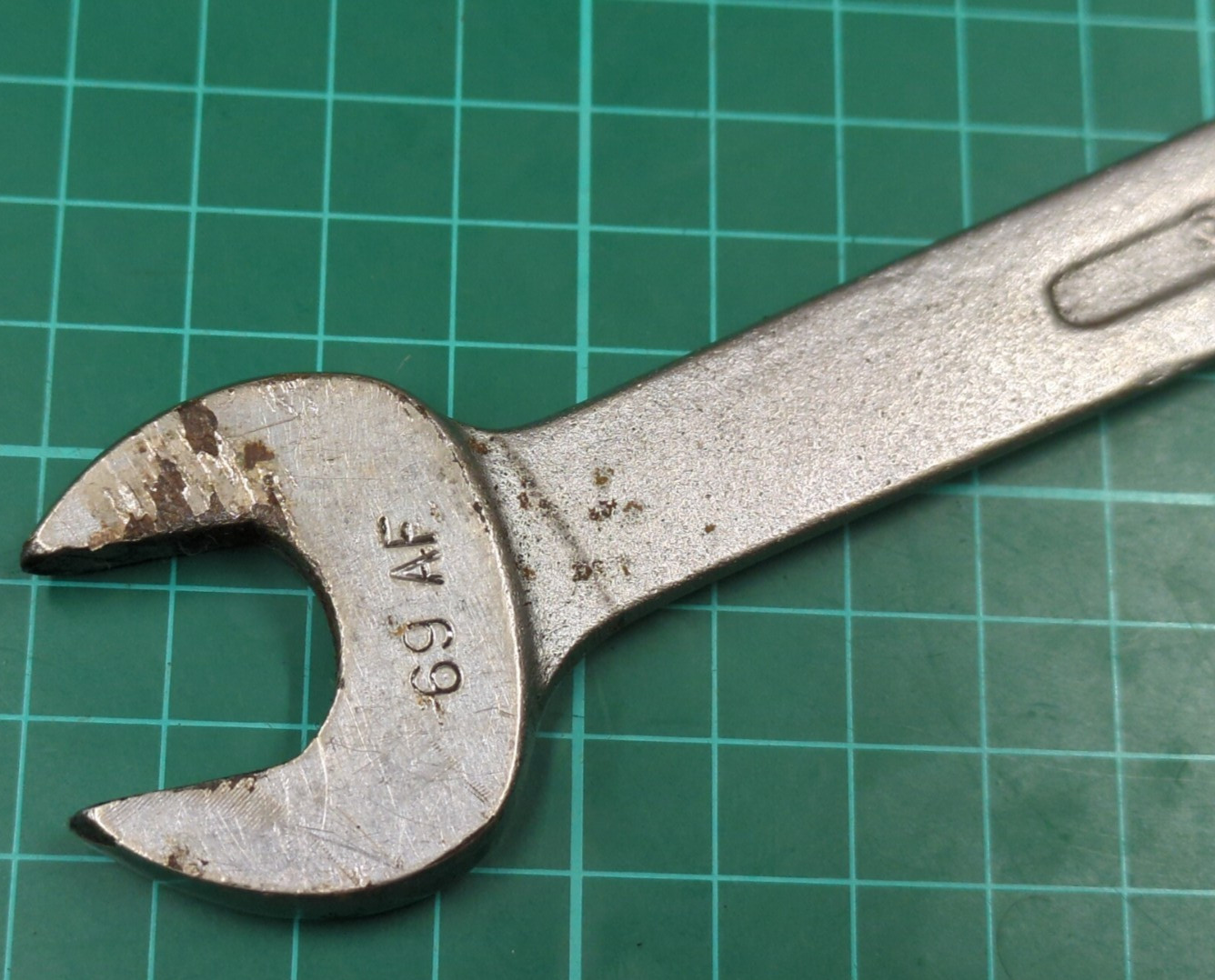 Vintage Snail Brand, 11/16″ AF x 7/16 Whitworth Open Ended Spanner